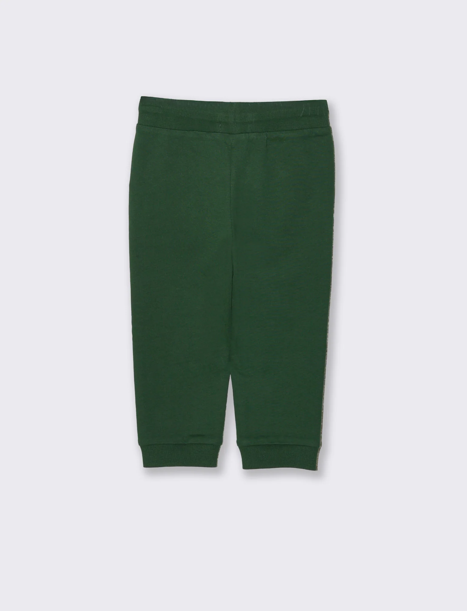 Jogger basici con etichetta sportiva - Verde abete - Image 2