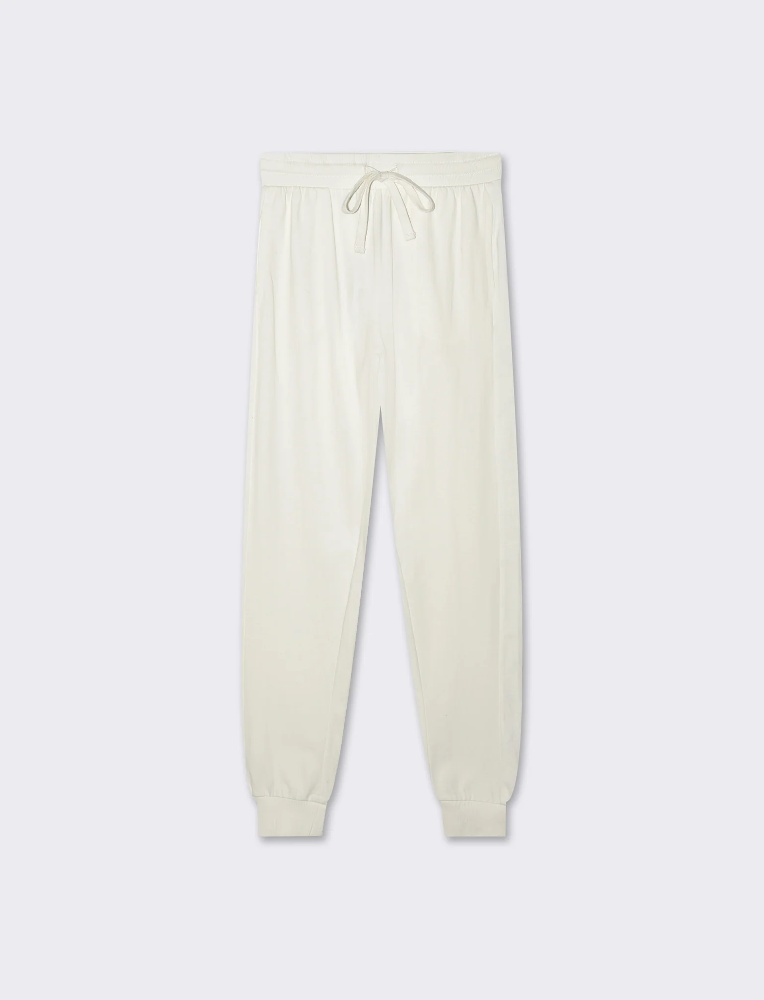 Jogger basico con tasche verticali da donna - Avorio - Image 4