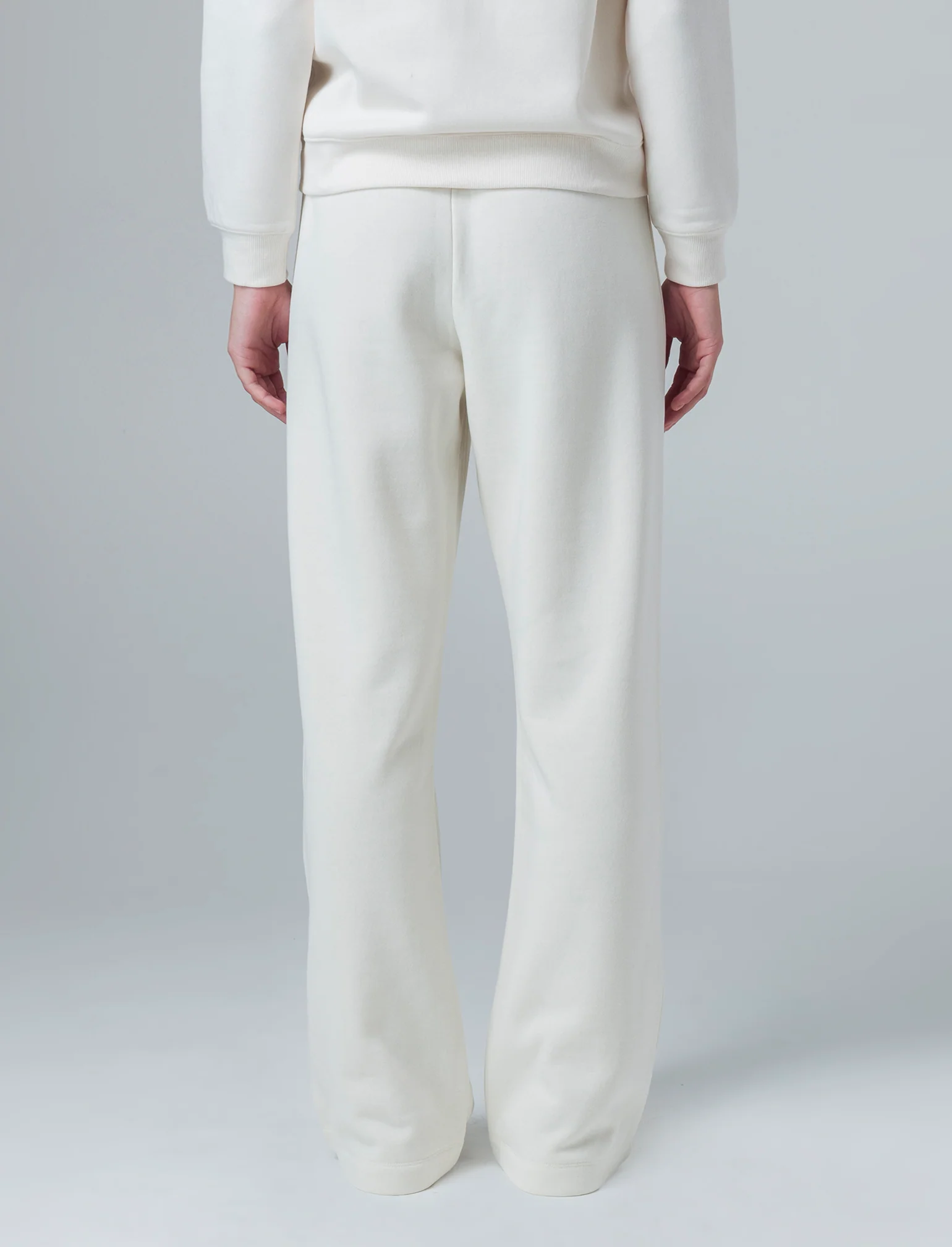 Jogger basico flare da donna - Avorio - Image 2