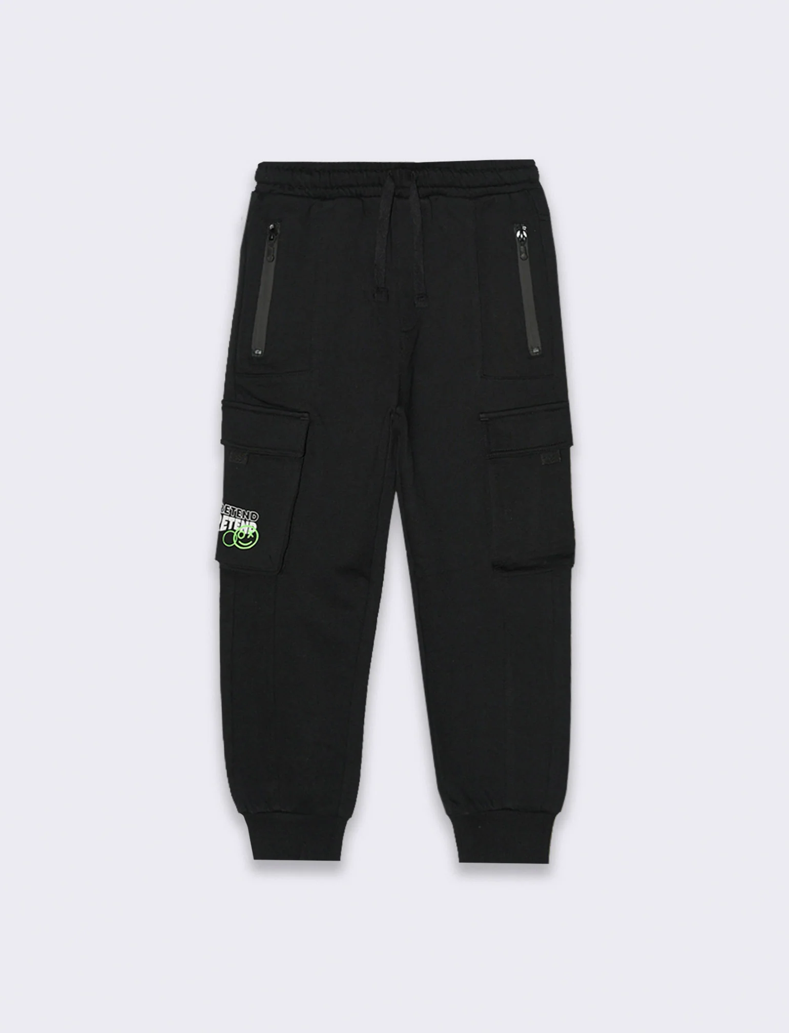 Jogger cargo da bambino - Nero