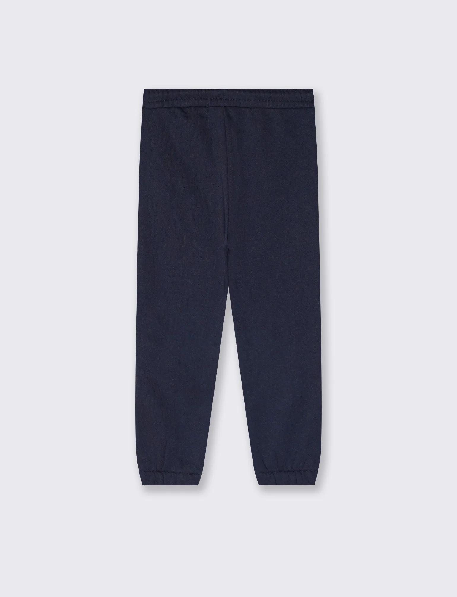 Jogger college con ricamo e tasche - Blu - Image 2