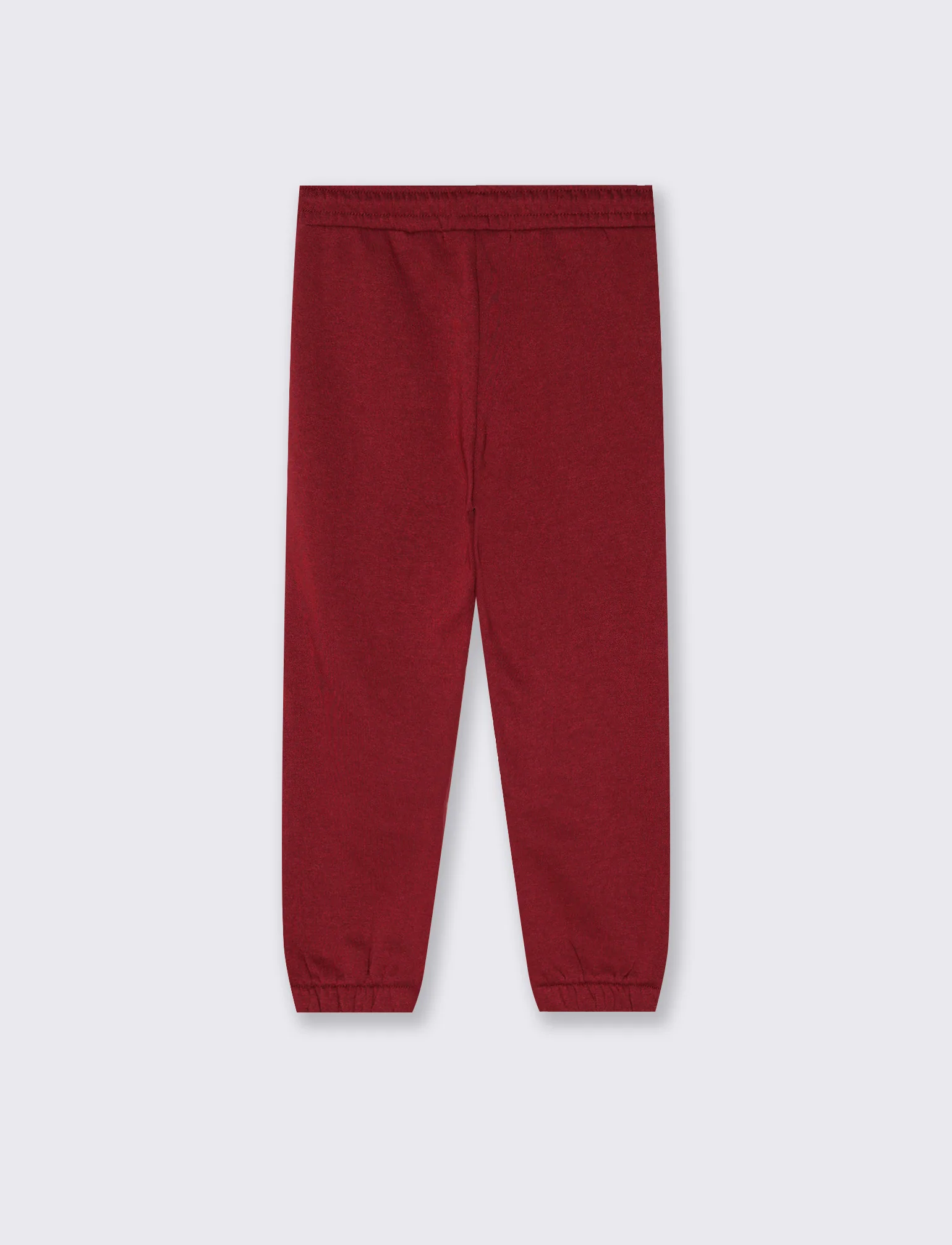 Jogger college con ricamo e tasche - Bordeaux - Image 2