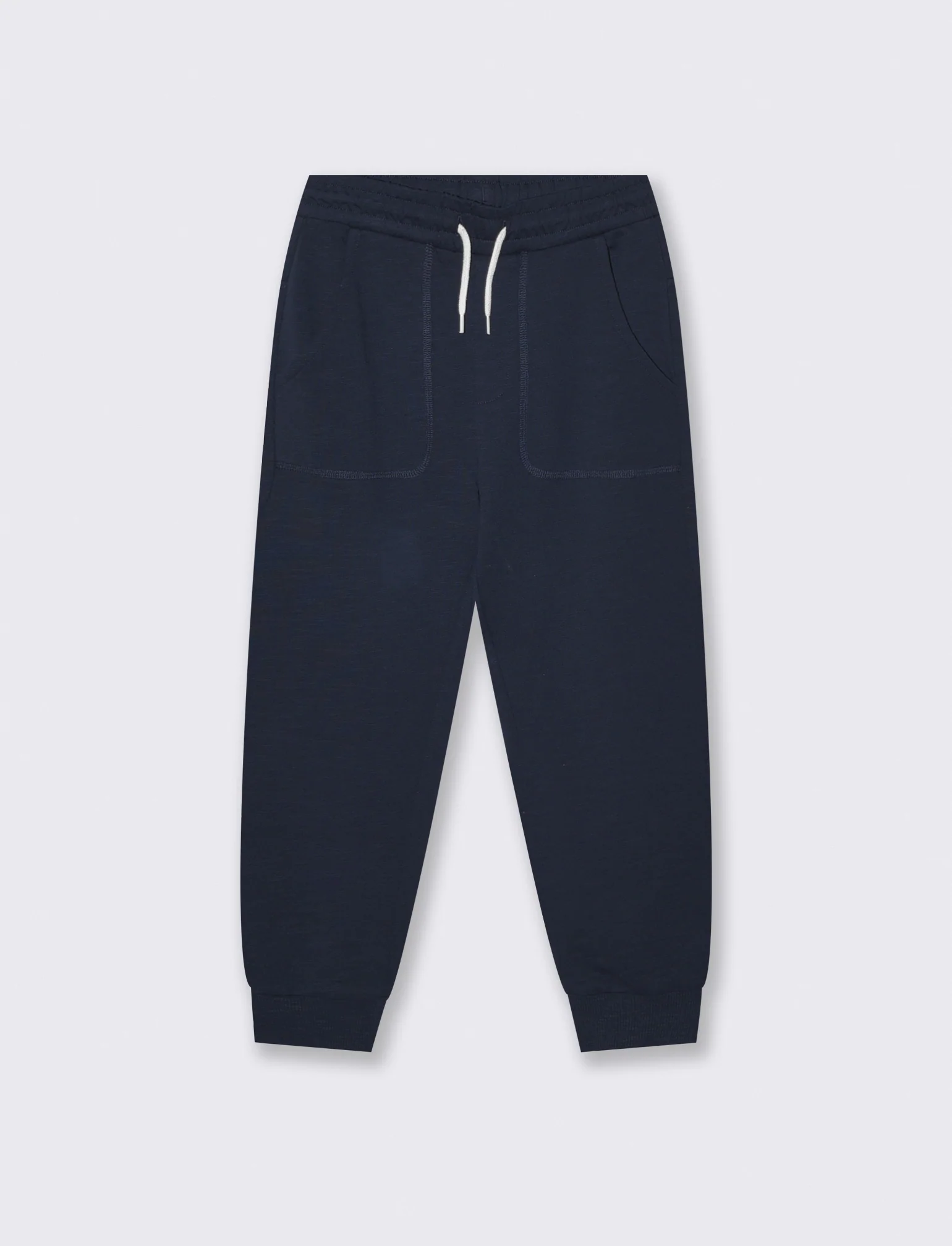 Jogger Comfort in Cotone Fiammato - Blu