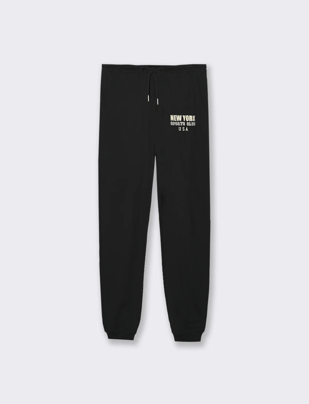 JOGGER CON STAMPA - Nero