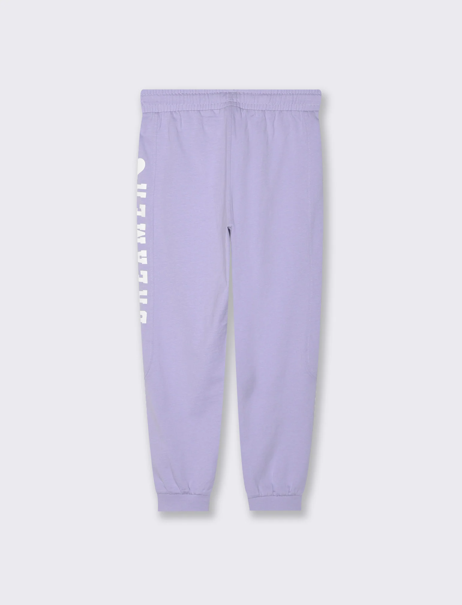 Jogger con tagli e stampa stile college da bambina - Lilla - Image 2