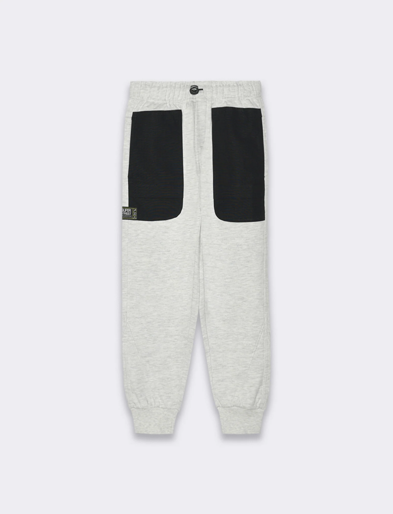 Jogger con tasconi da bambino - Grigio mel. - Image 3