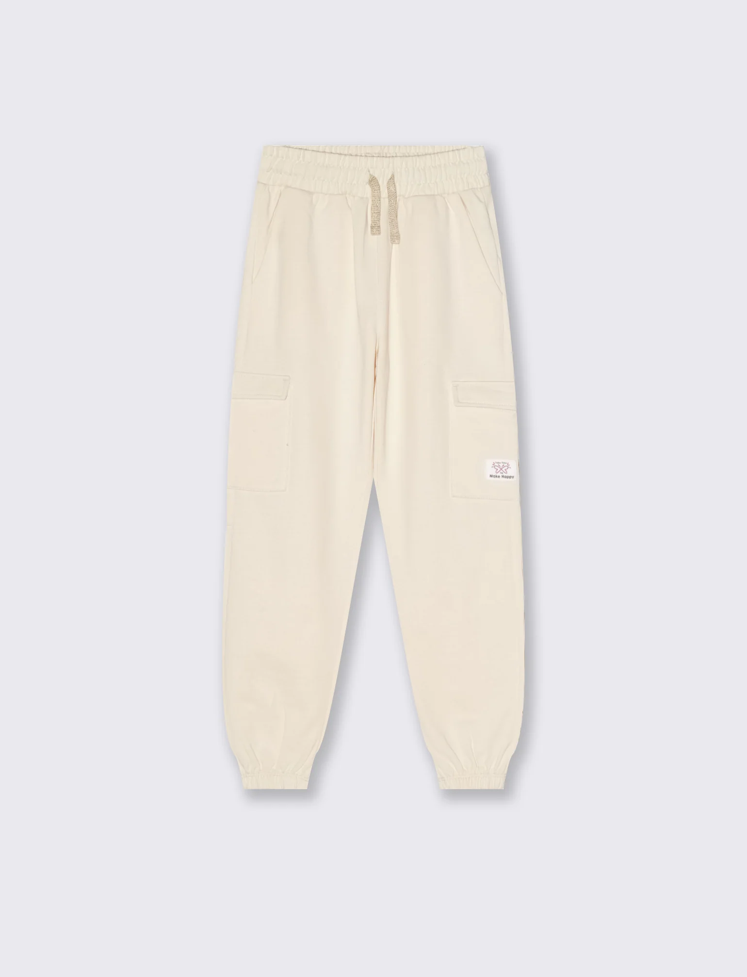 Jogger da bambina - Beige - Image 3