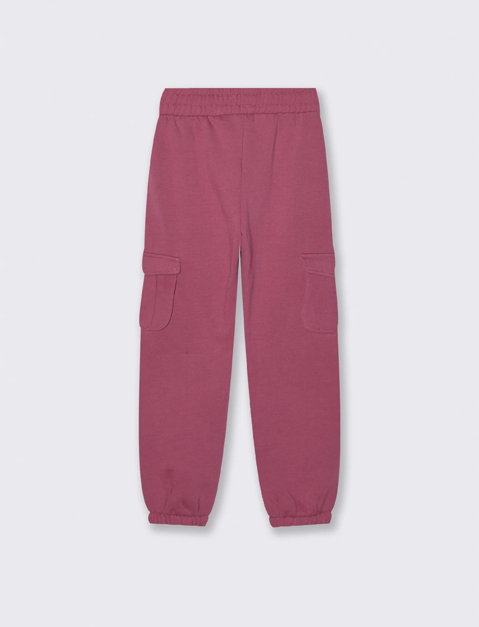 Jogger da bambina dalla vestibilità comoda con tasconi laterali - Viola malva - Image 2