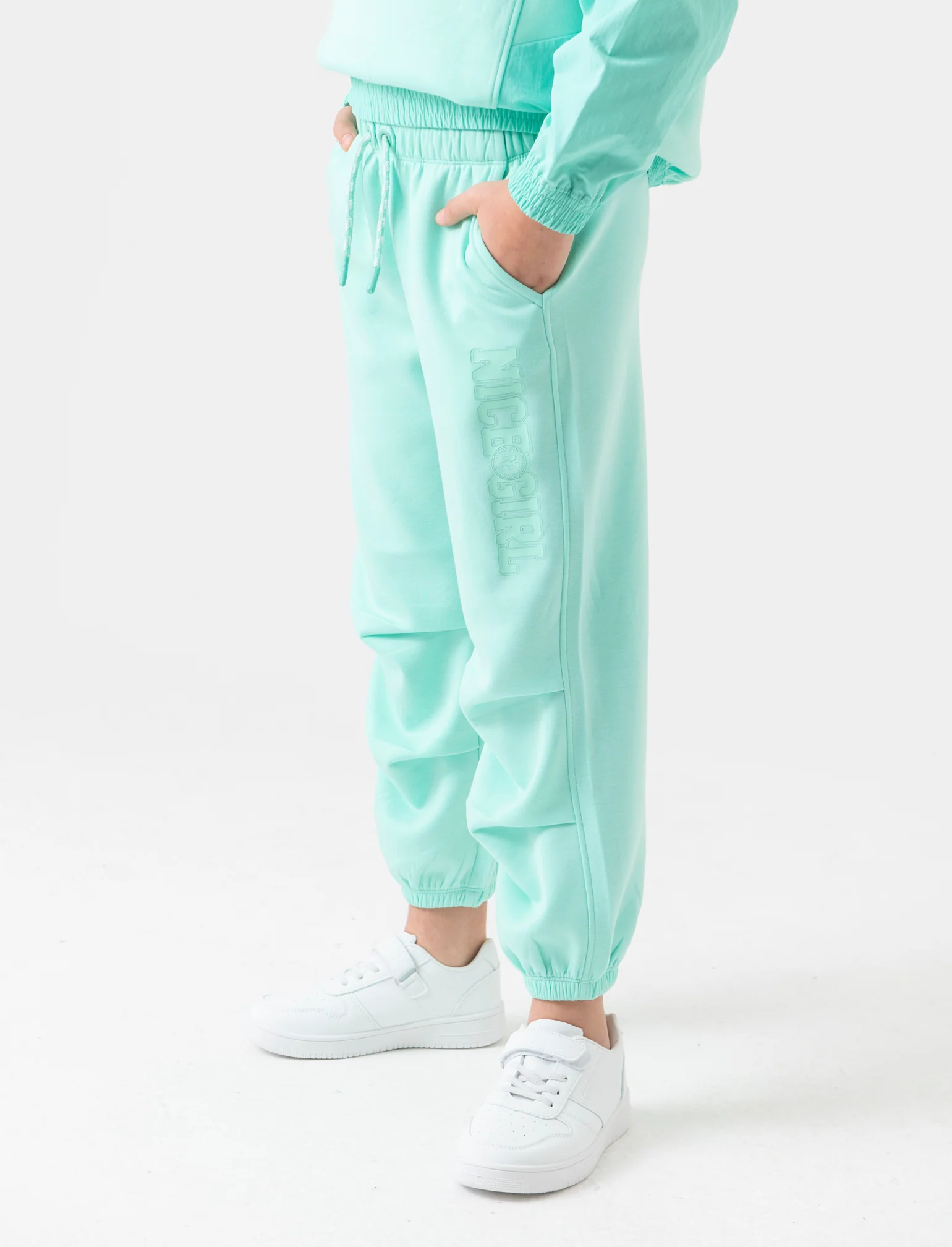 Jogger da bambina sportivo - Verde acqua - Image 2