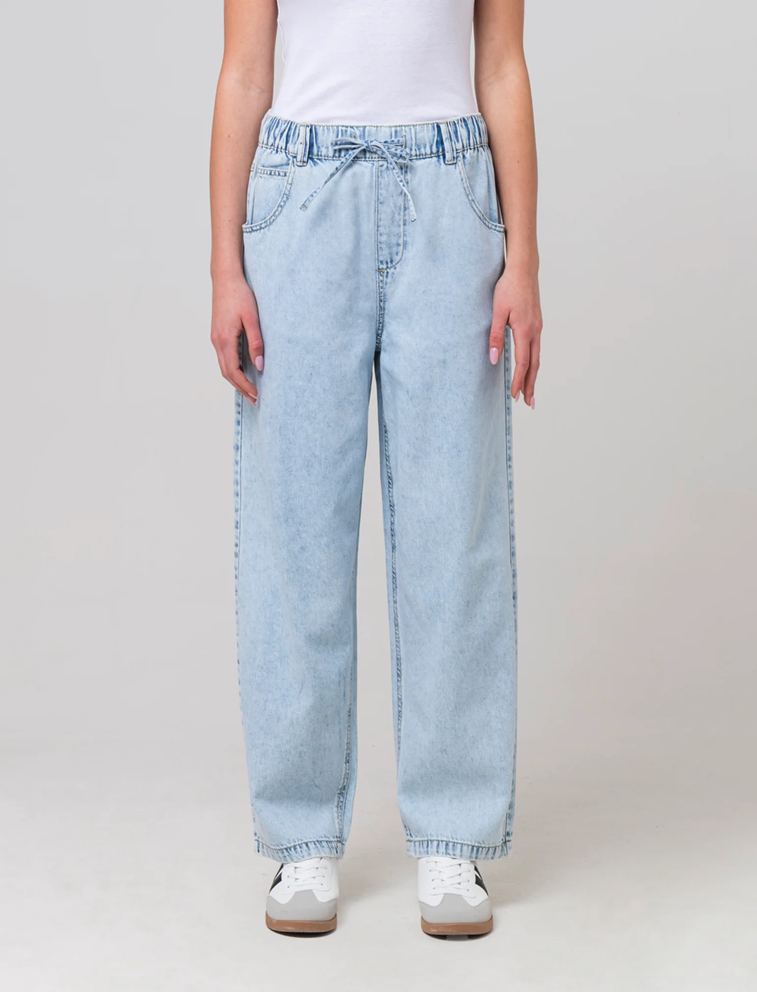 Jogger denim da donna - Denim chiaro