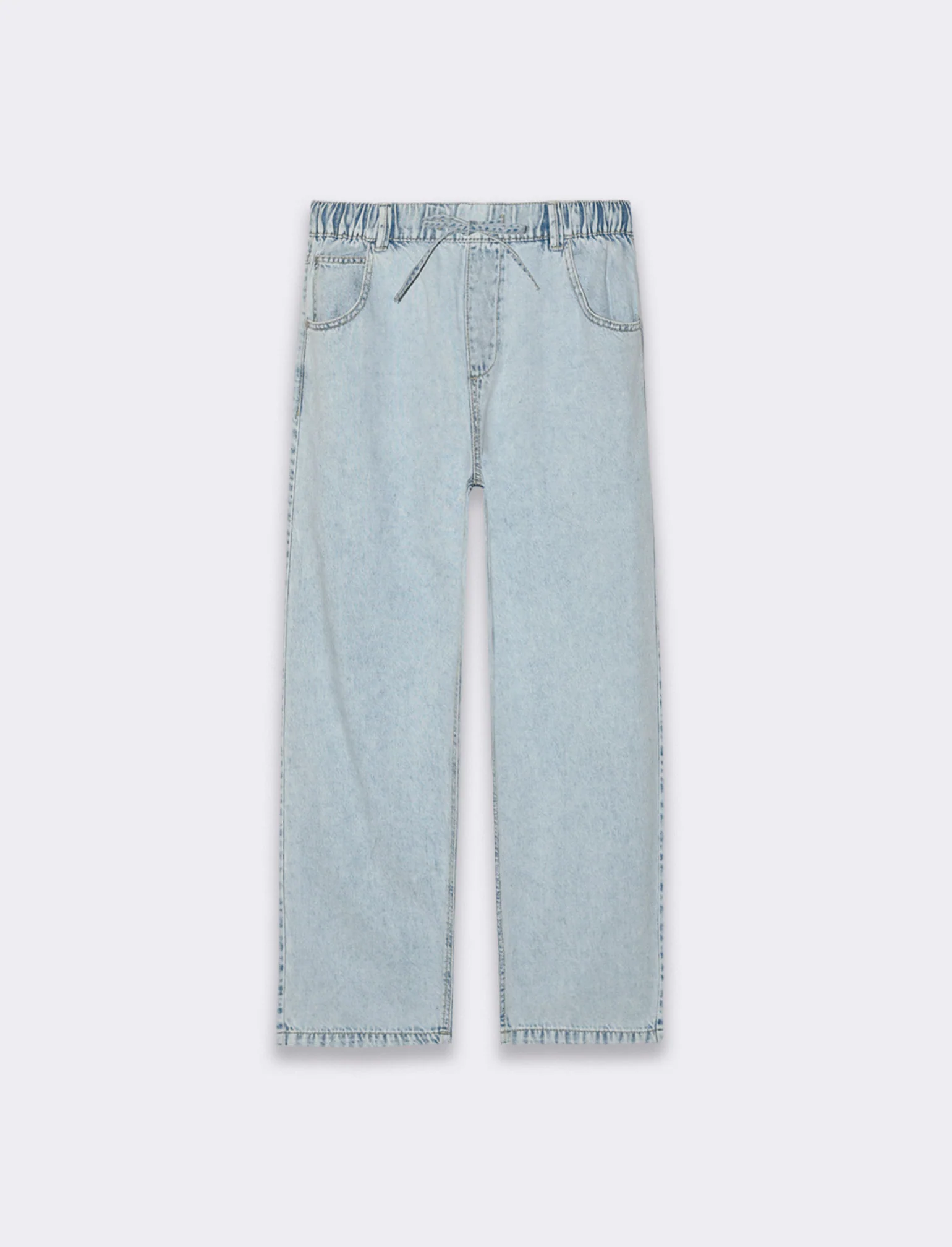 Jogger denim da donna - Denim chiaro - Image 4