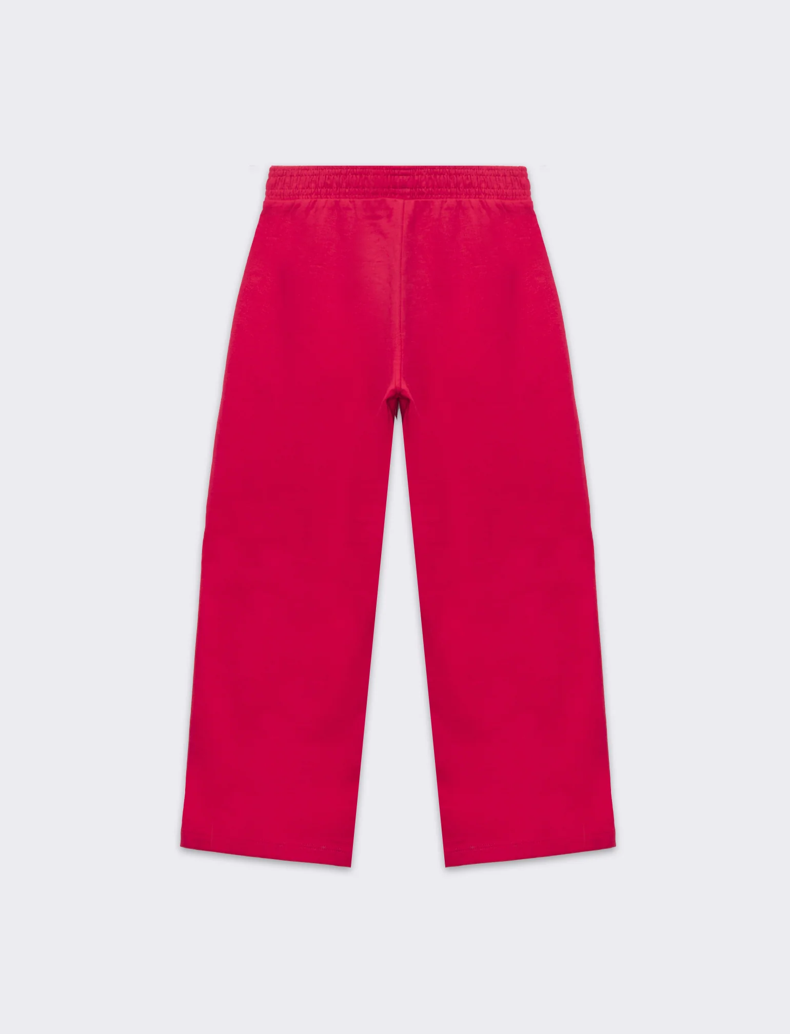 Jogger gamba larga con tasche da bambina - Fuxia - Image 2