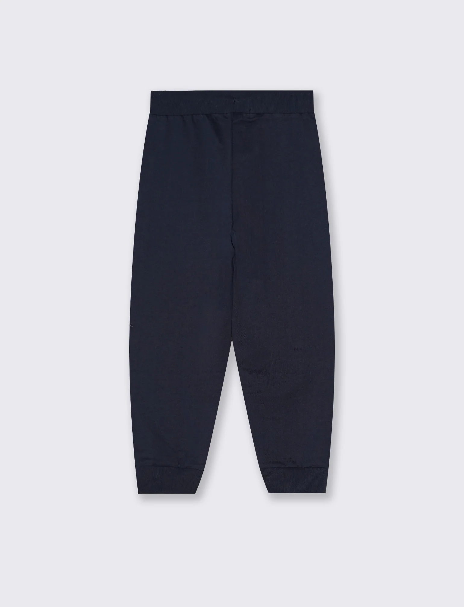 Jogger in cotone con tasche e coulisse - Blu - Image 2