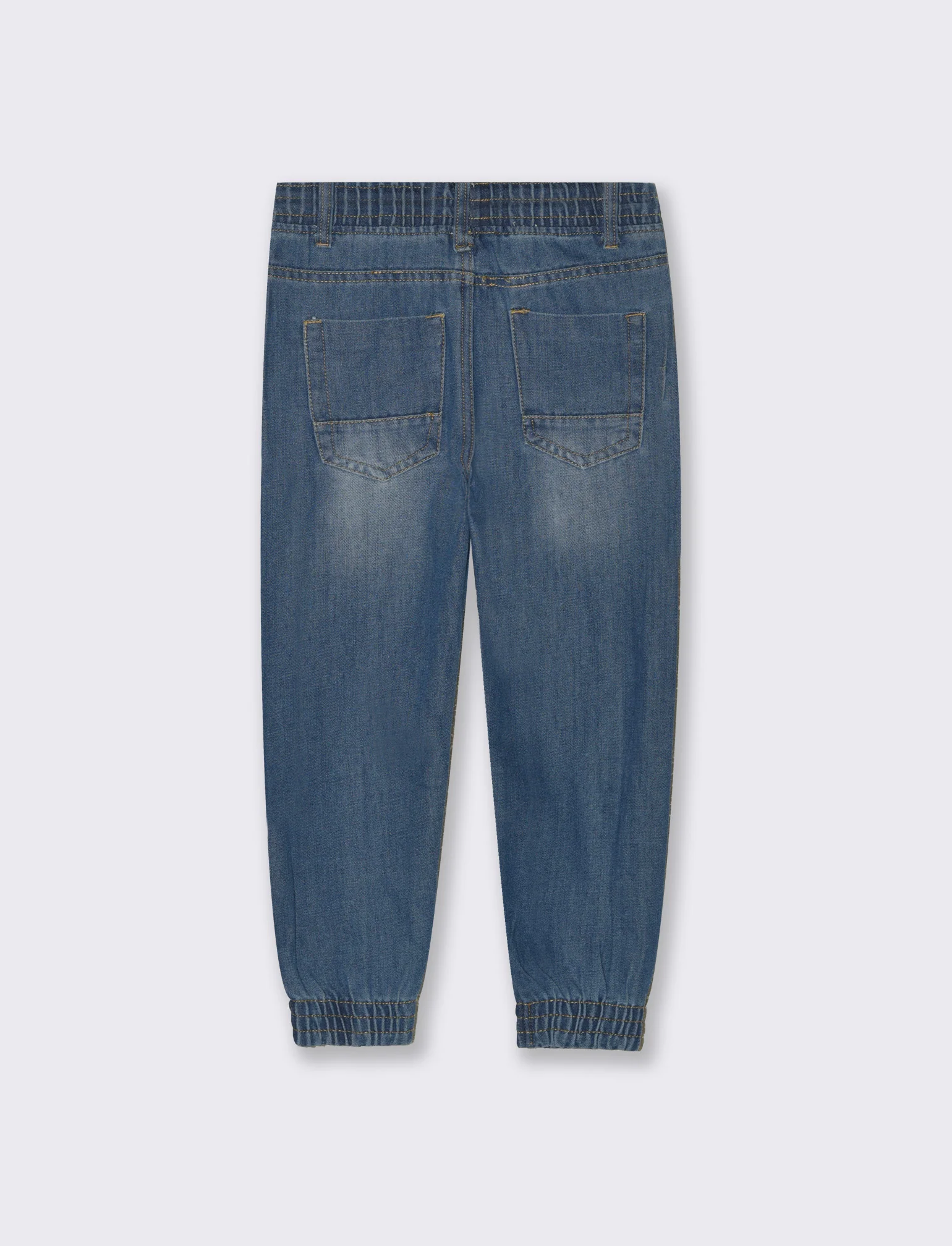 Jogger in denim da bambino - Denim - Image 2