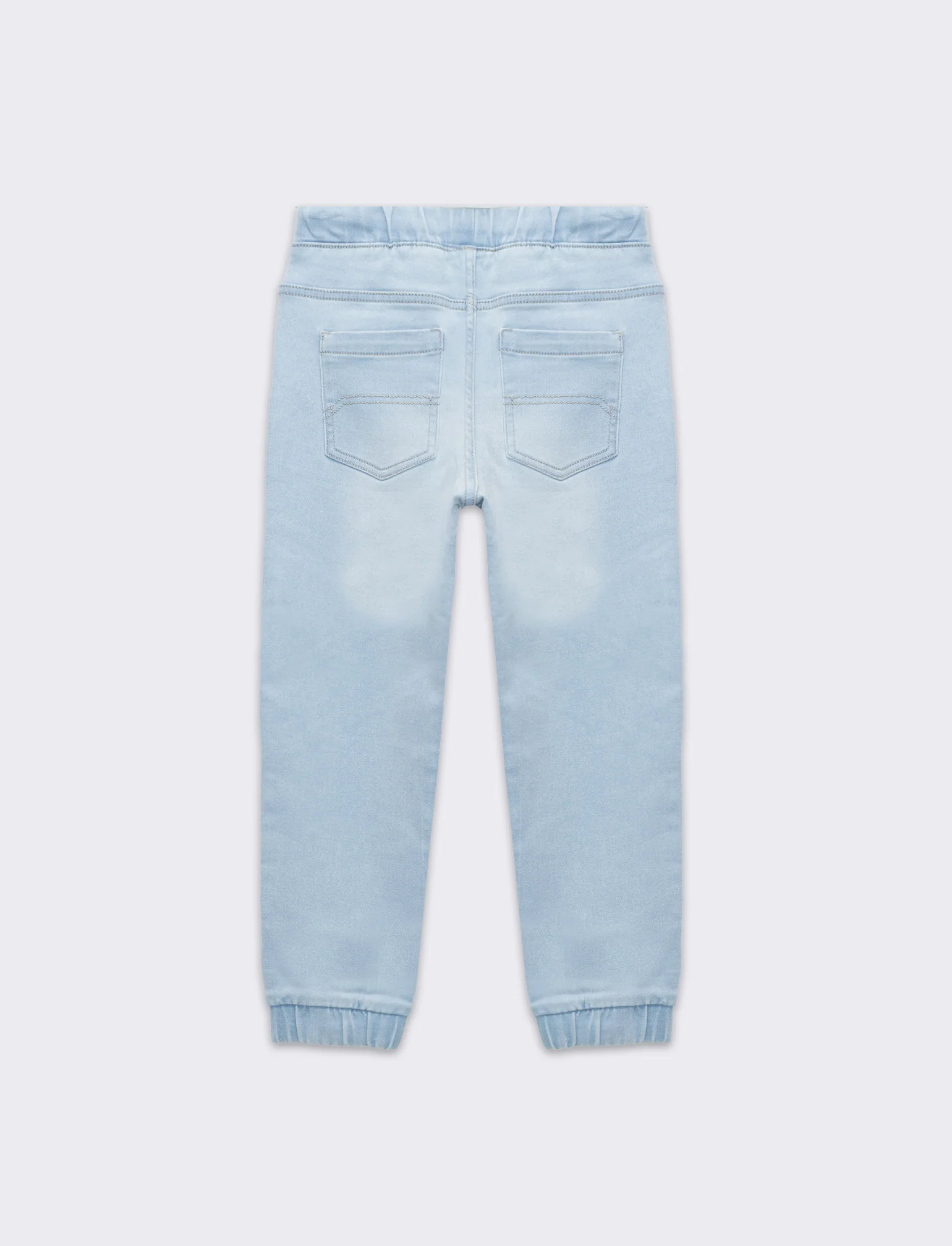 Jogger in denim da bambino - Denim chiaro - Image 2