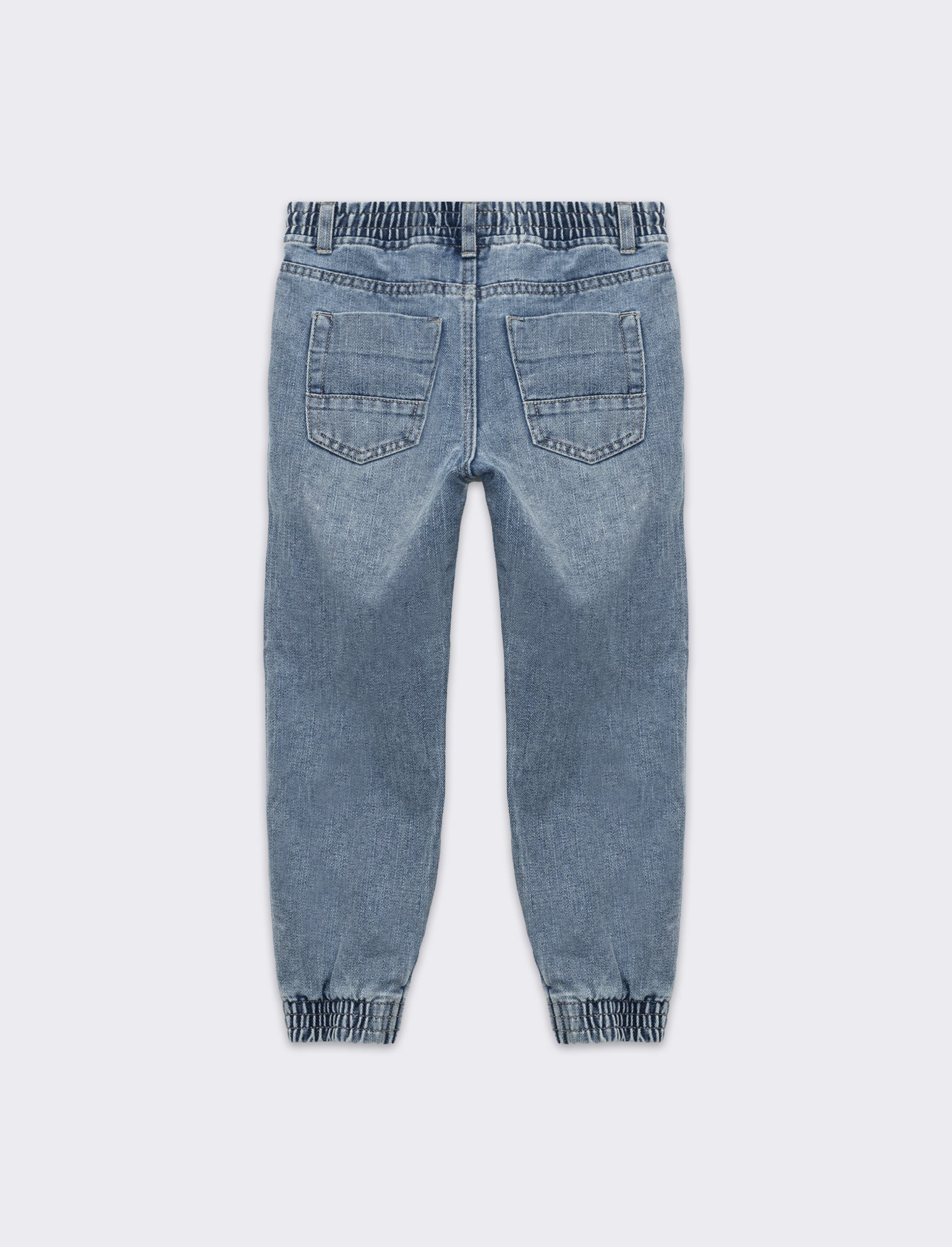 Jogger in denim da bambino - Denim chiaro - Image 2