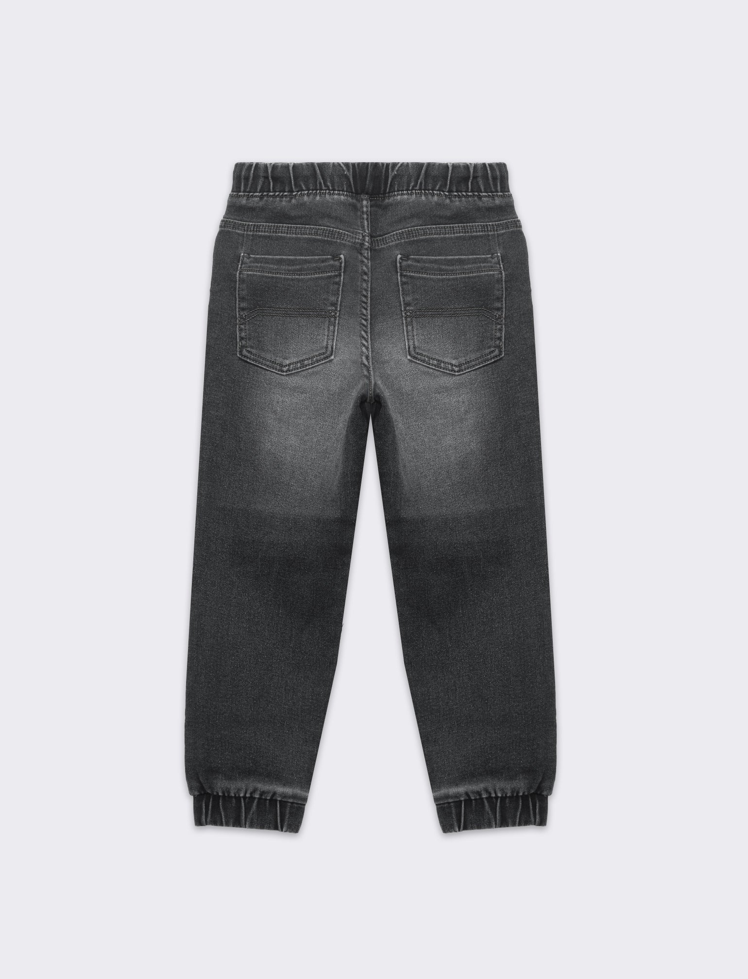 Jogger in denim da bambino - Grigio - Image 3