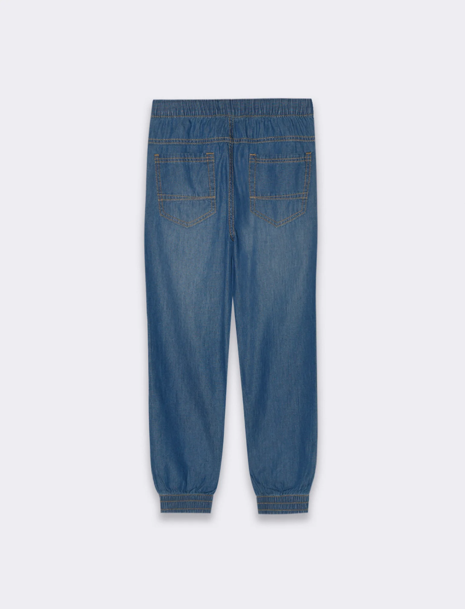 Jogger in denim leggero da bambino - Denim - Image 4
