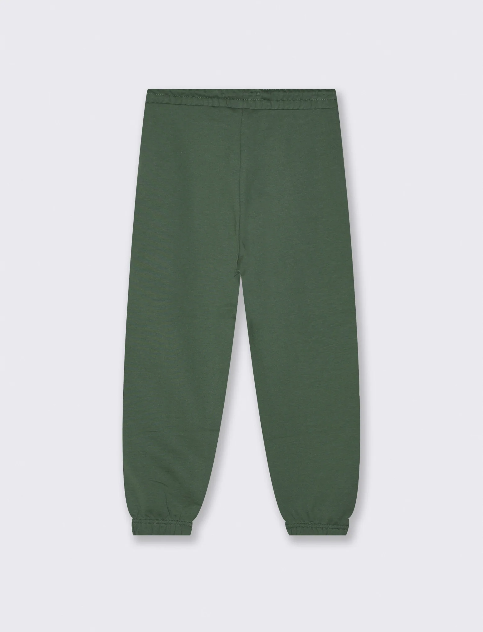 Jogger in felpa con coulisse e patch - Verde abete - Image 2