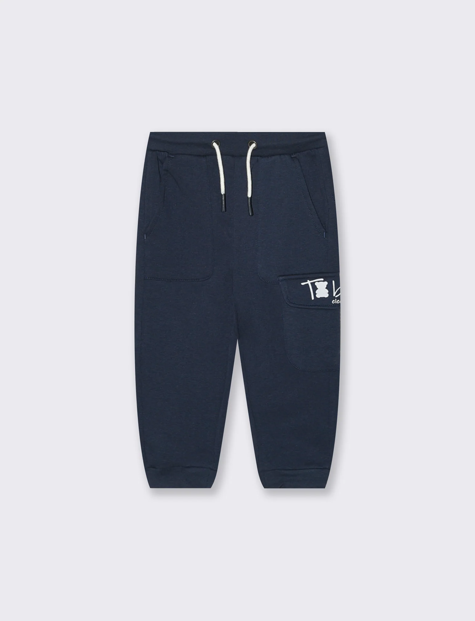Jogger in felpa con tasche - Blu