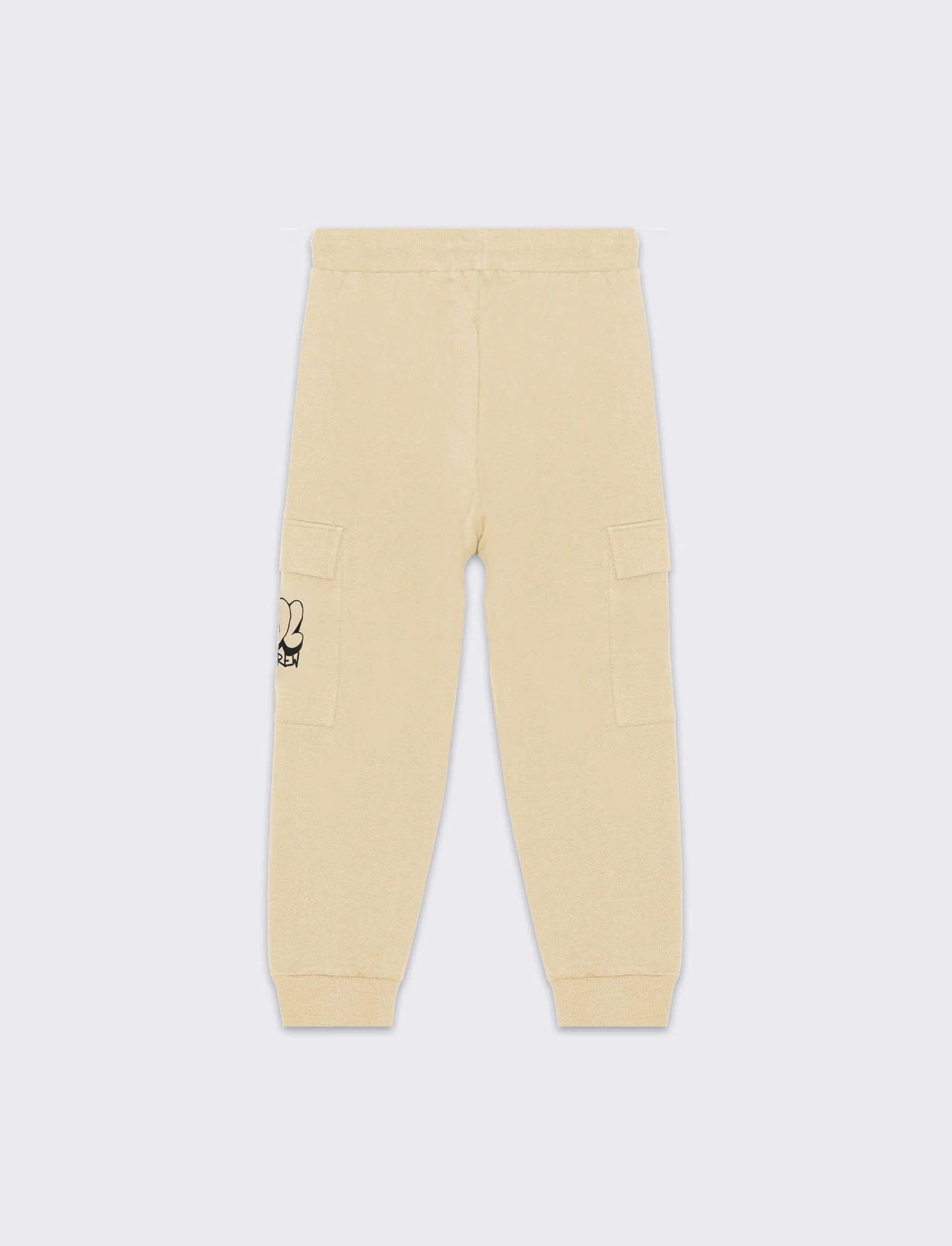 Jogger in felpa da bambino - Beige - Image 2