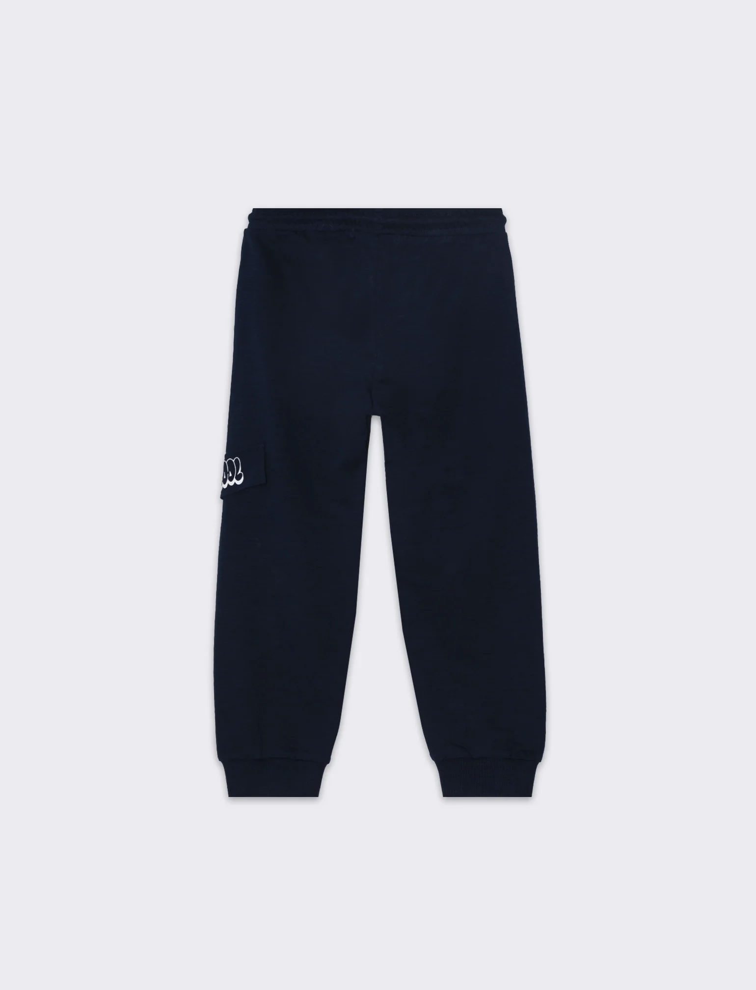 Jogger in felpa fiammata da bambino - Blu - Image 2