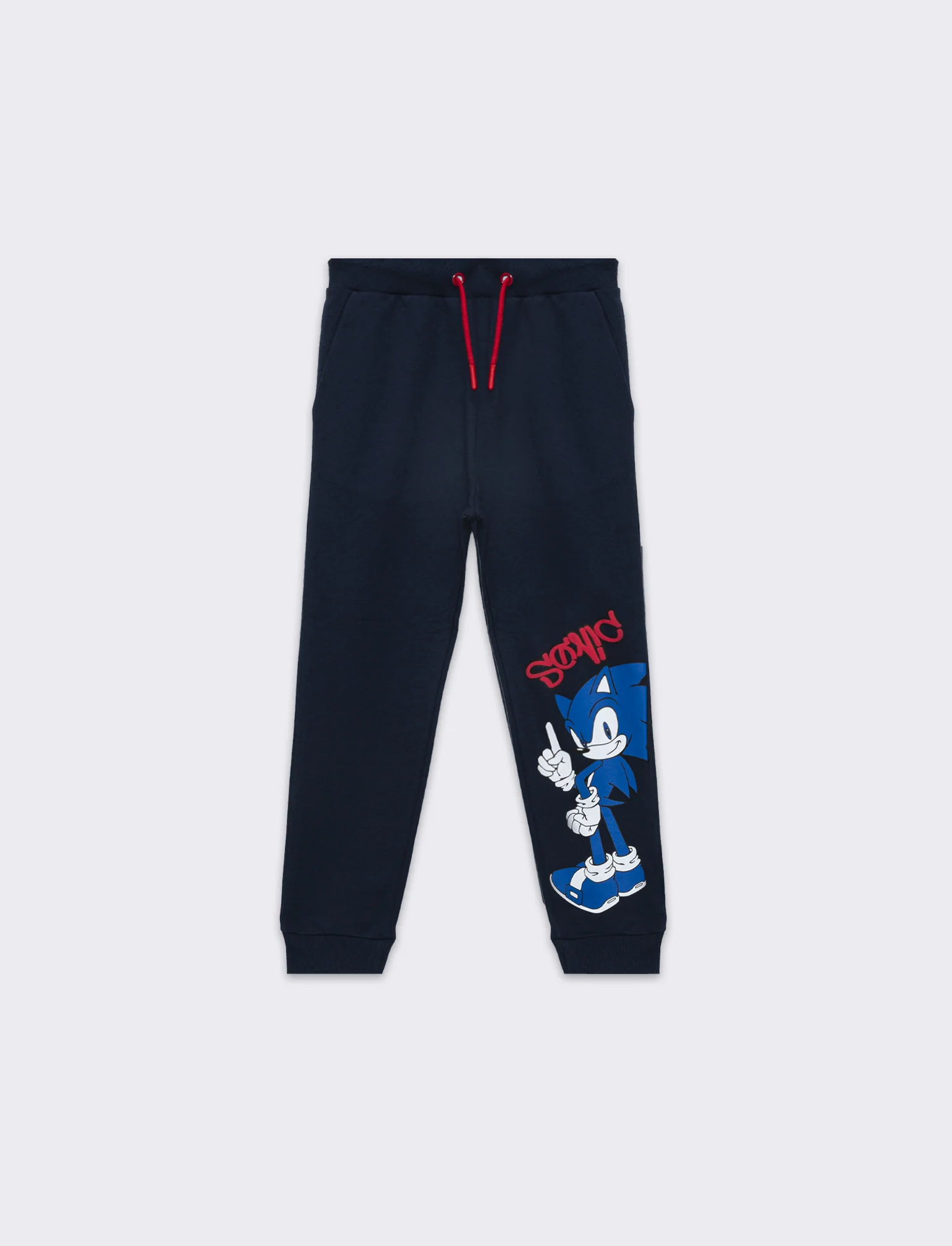 Jogger in felpa sonic da bambino - Blu - Image 4