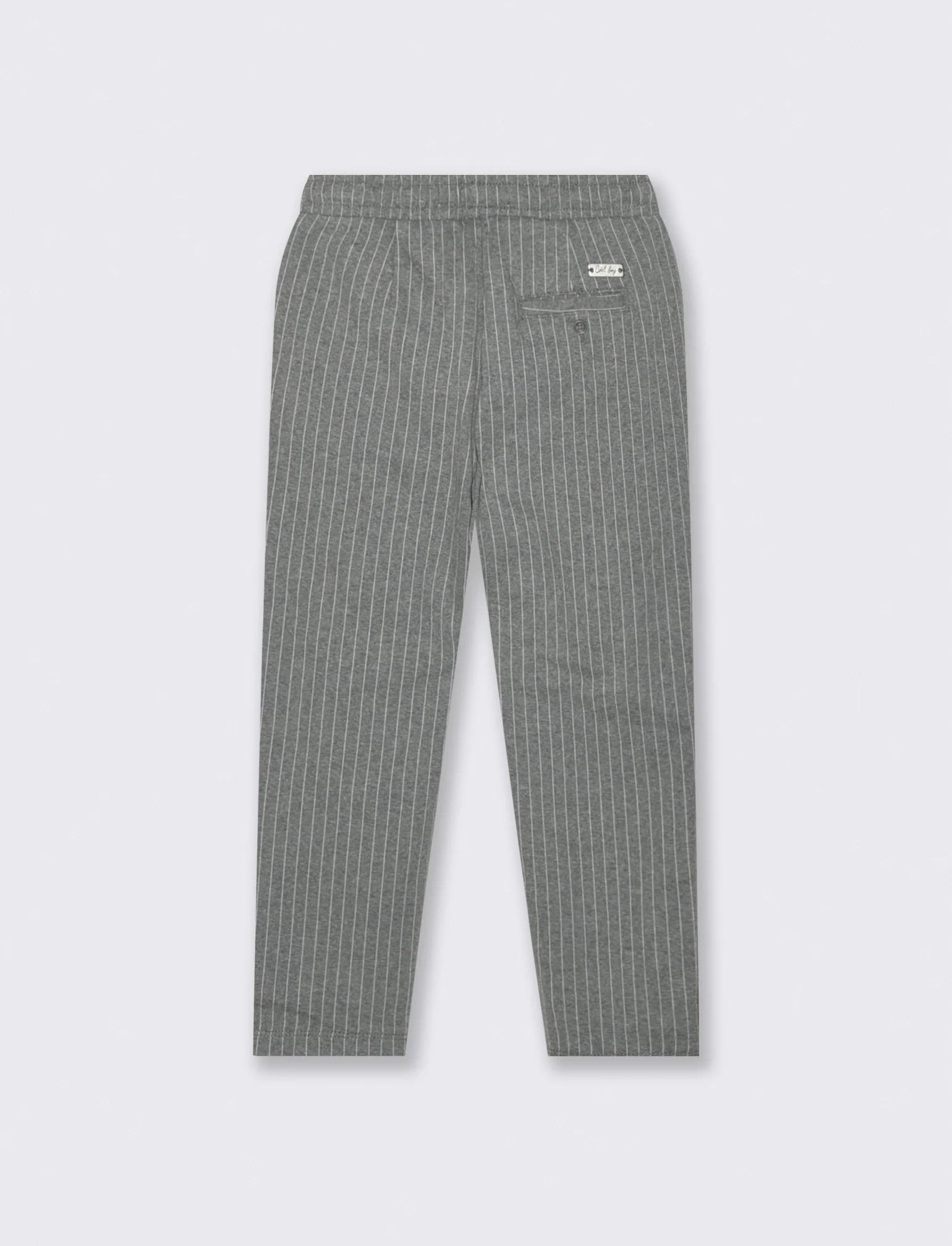 Jogger in maglia fantasia a riga. - Grigio - Image 2
