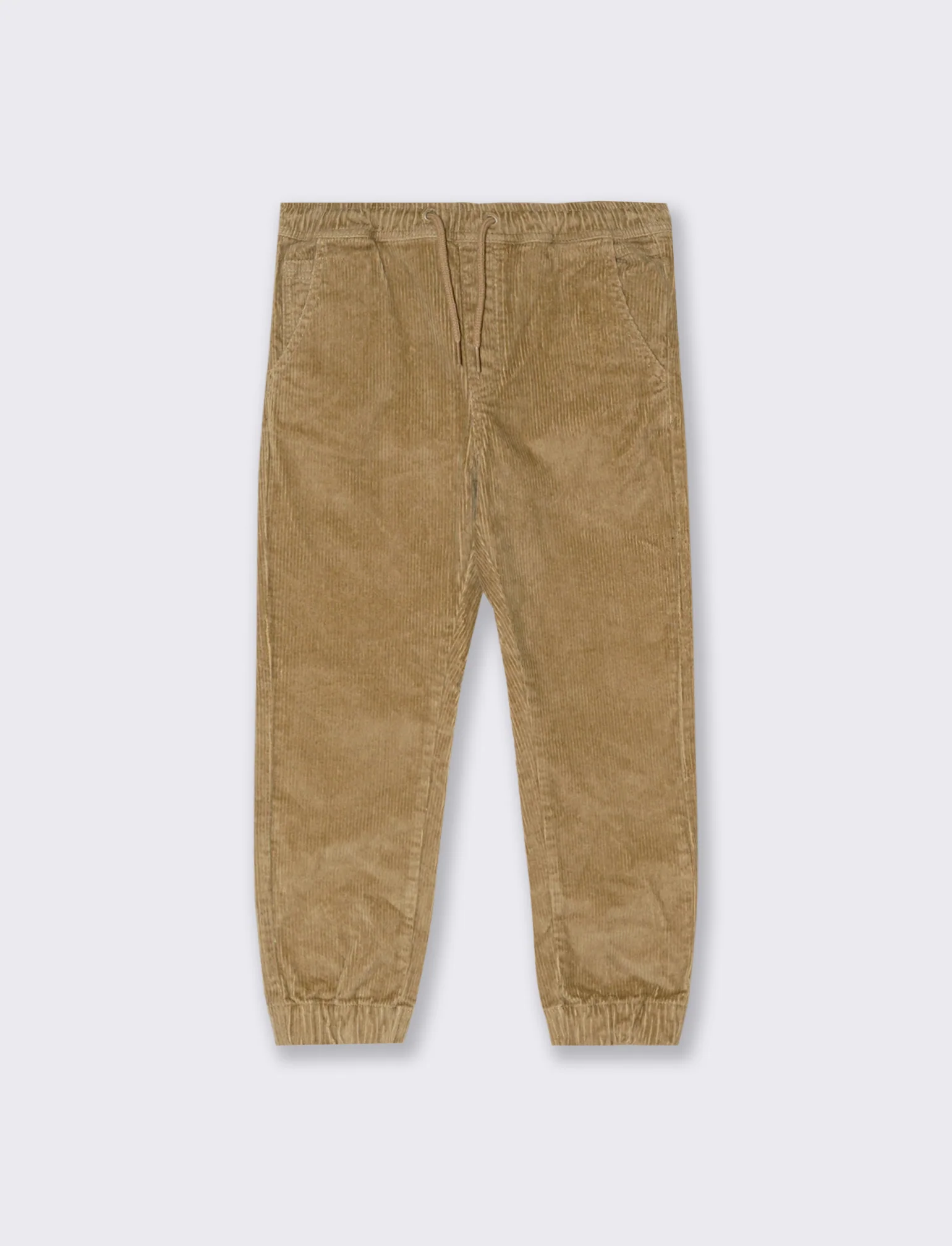 Jogger in velluto a coste. - Beige - Image 3