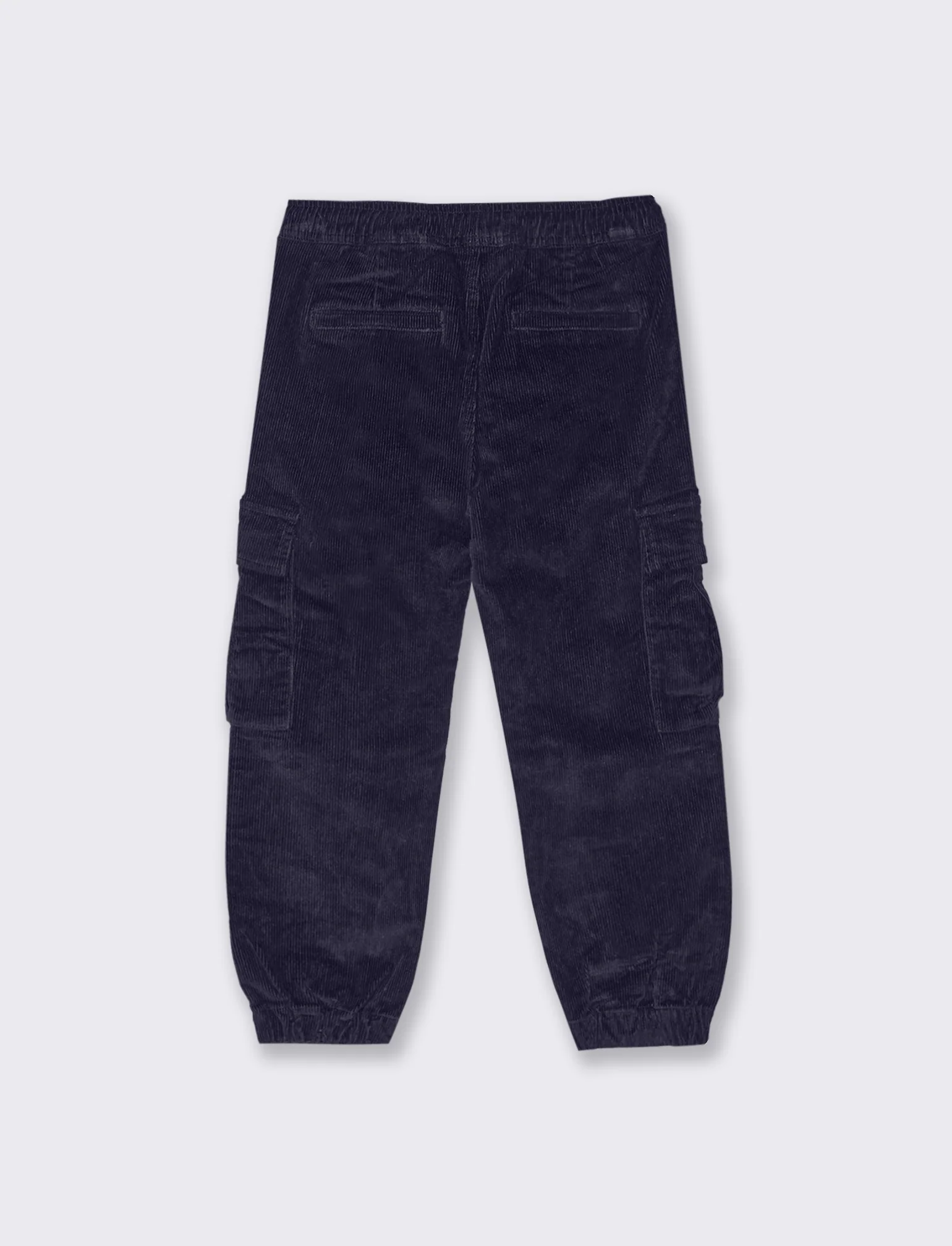 Jogger in velluto a coste. - Blu - Image 2