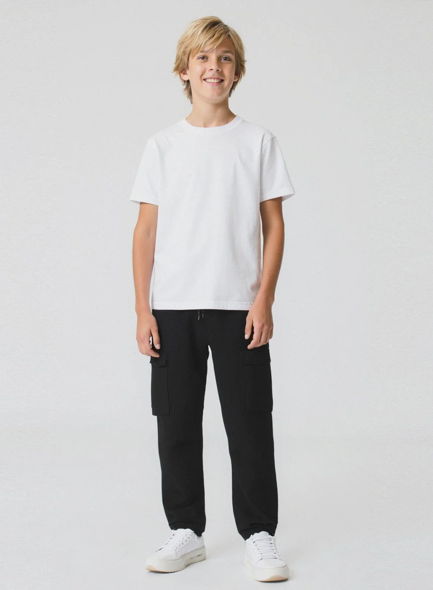 JOGGER MODELLO CARGO - Nero
