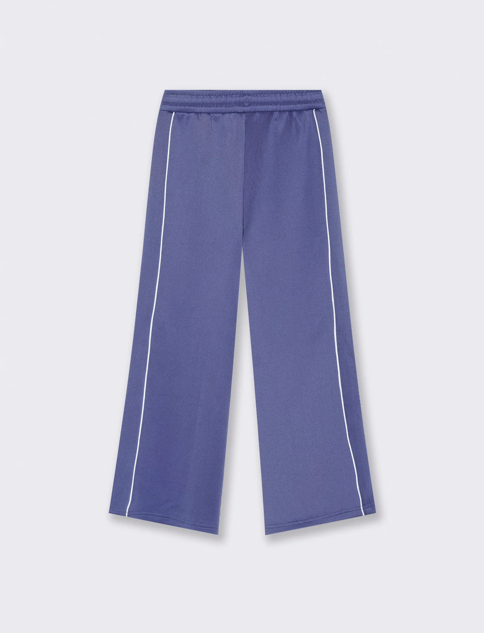 Jogger sport da bambina modello gamba larga con profili a contrasto. - Avion - Image 4