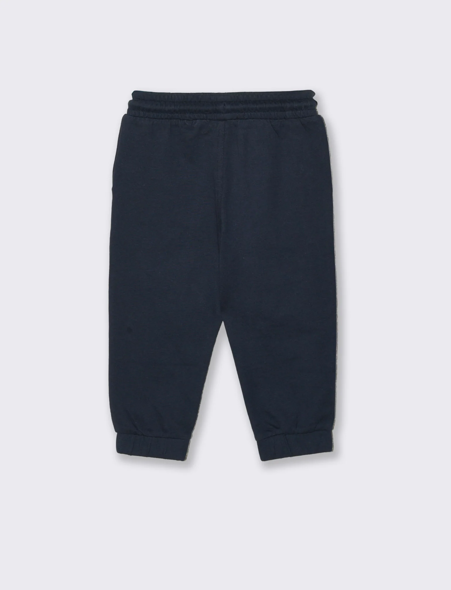 Jogger sportivi basici con stampa fronte - Blu - Image 2