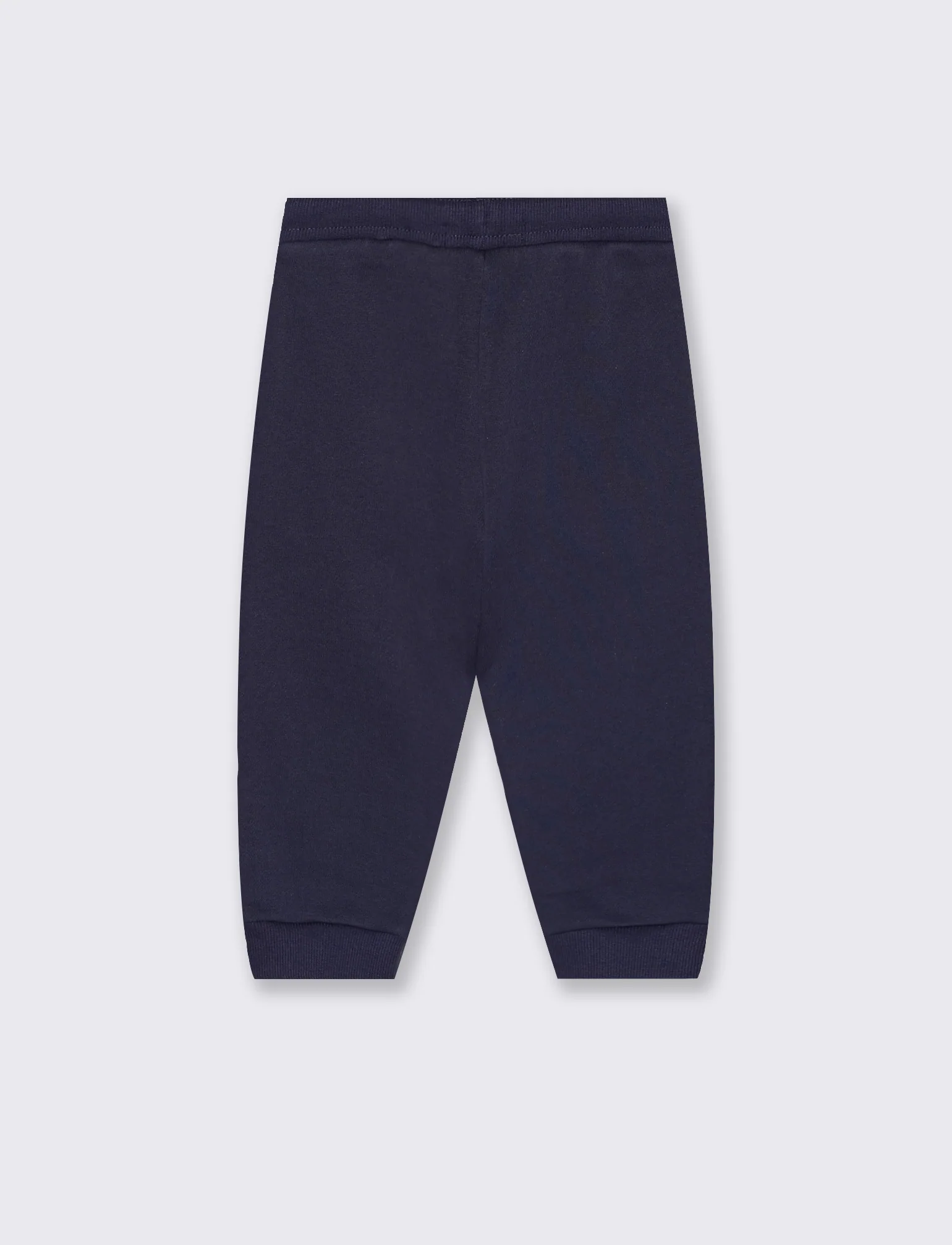 Jogger sportivi con stampa e costina - Blu - Image 3