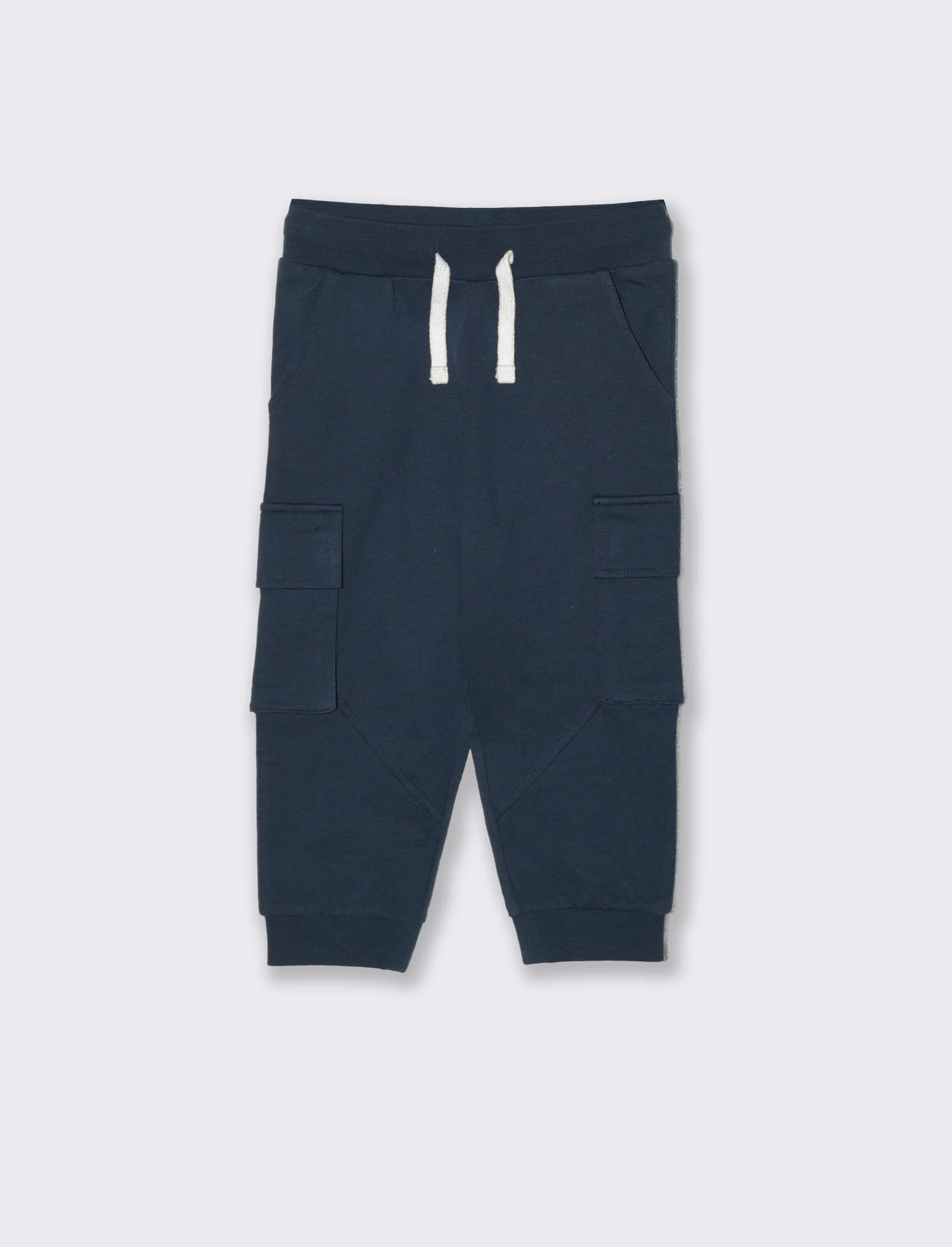 Jogger sportivi con tasconi laterali - Blu - Image 2
