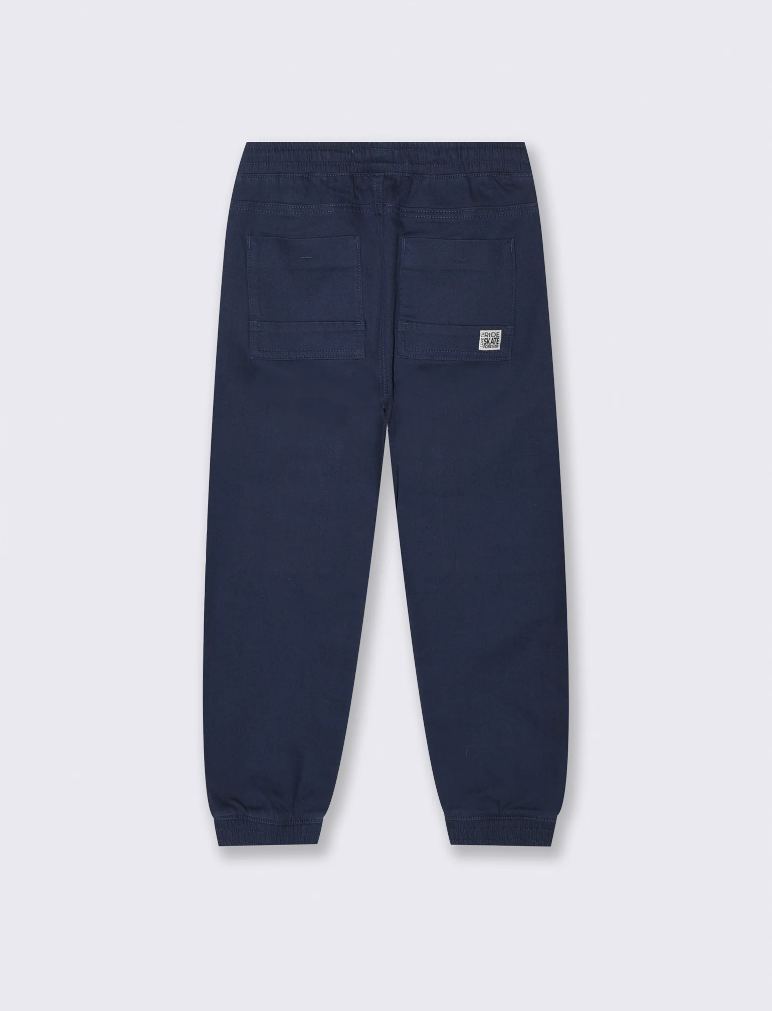 Jogging e comfort con tasconi in cotone - Blu - Image 2