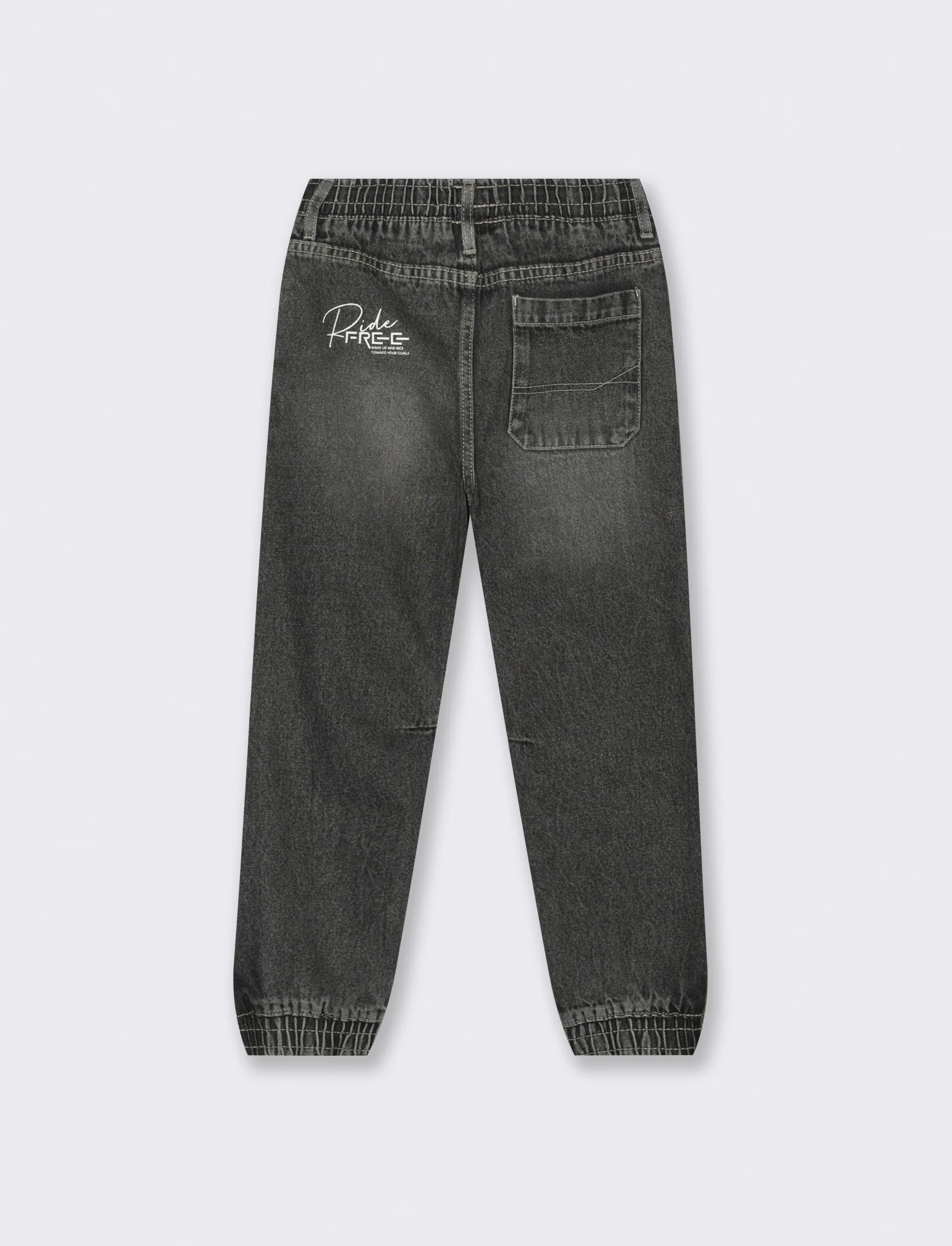 Jogging in denim. - Grigio - Image 3