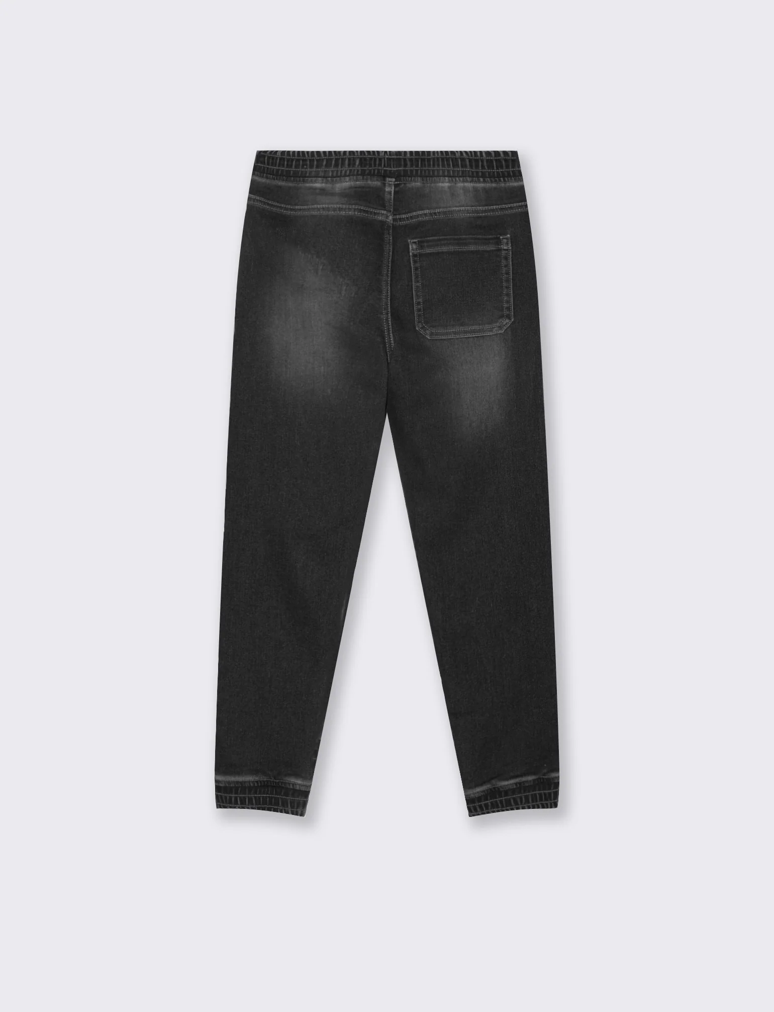 Jogging in denim. - Nero - Image 4
