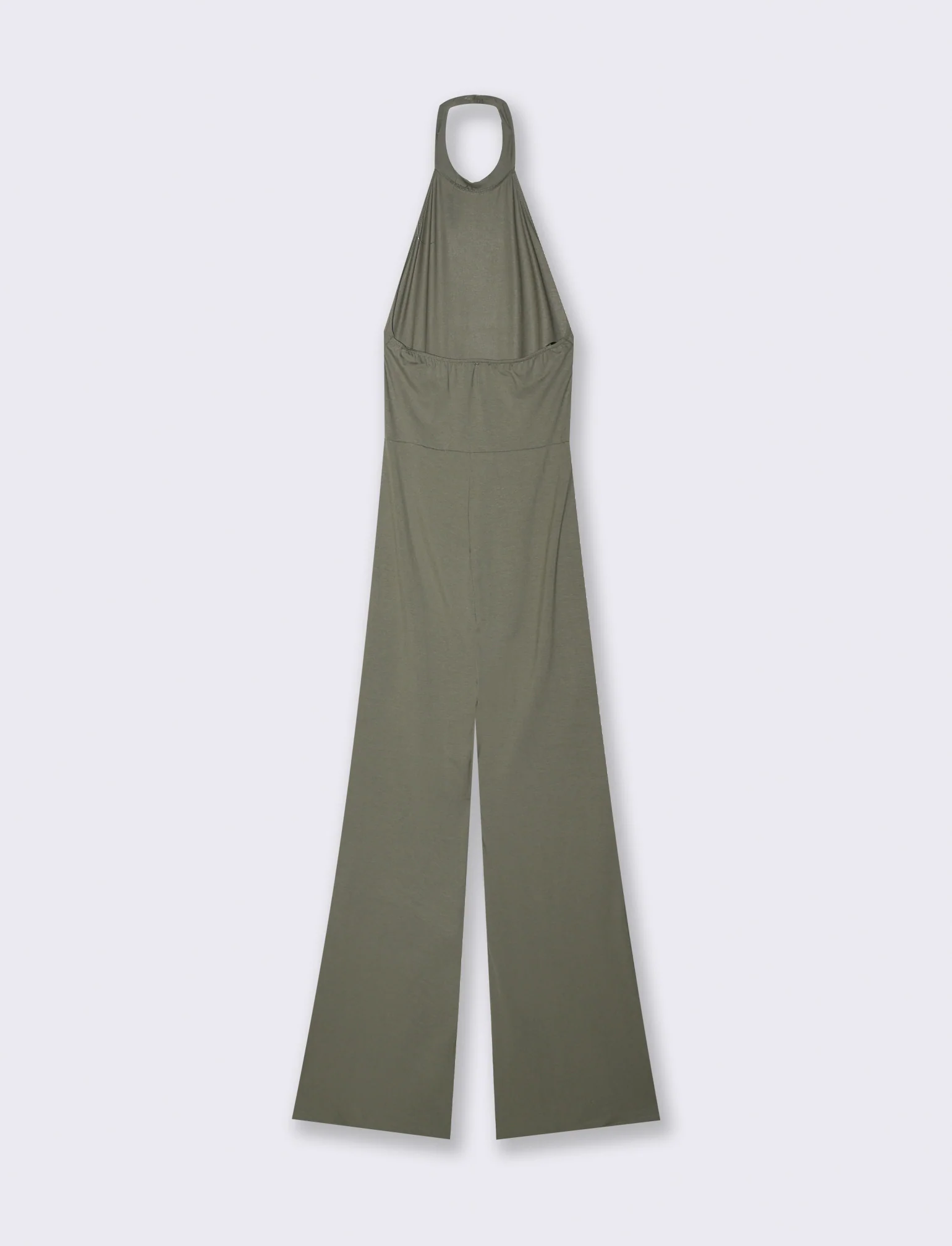 Jump suit con scollo halterneck - Verde salvia - Image 2