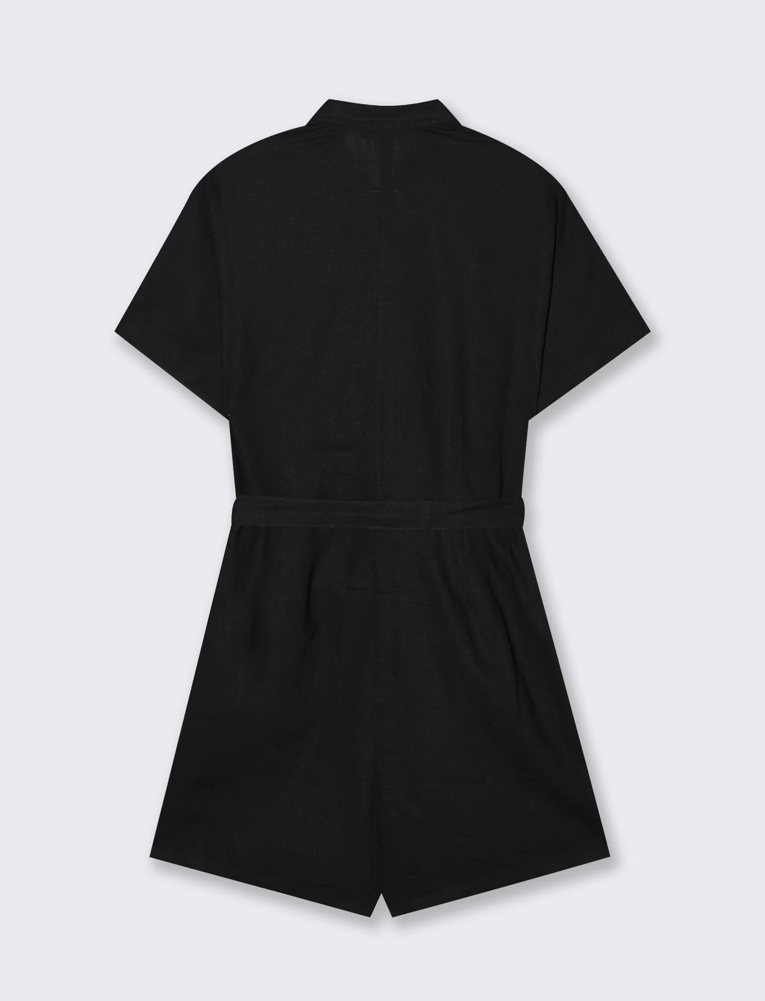 Jumpsuit corta da donna - Nero - Image 2