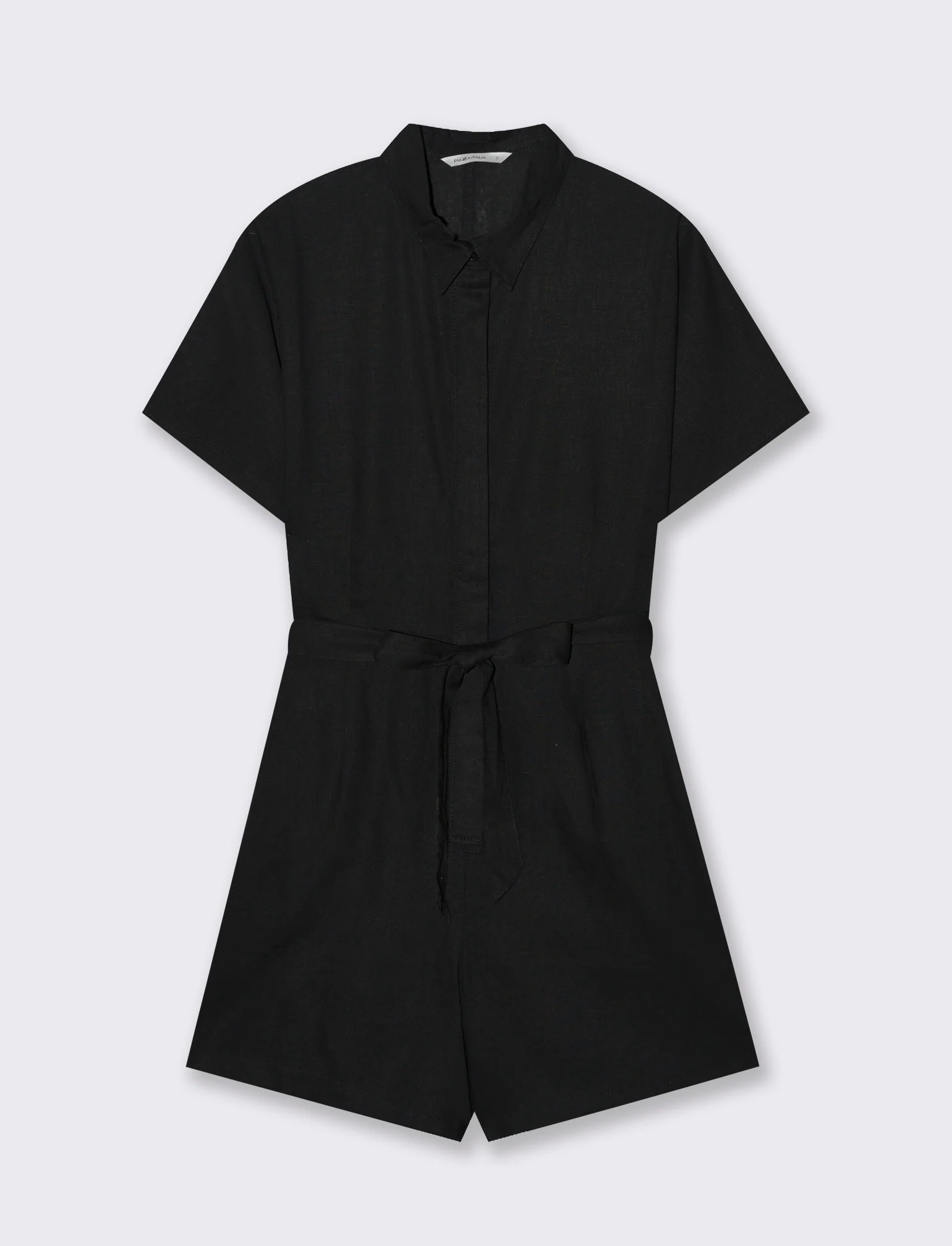 Jumpsuit corta da donna - Nero - Image 4