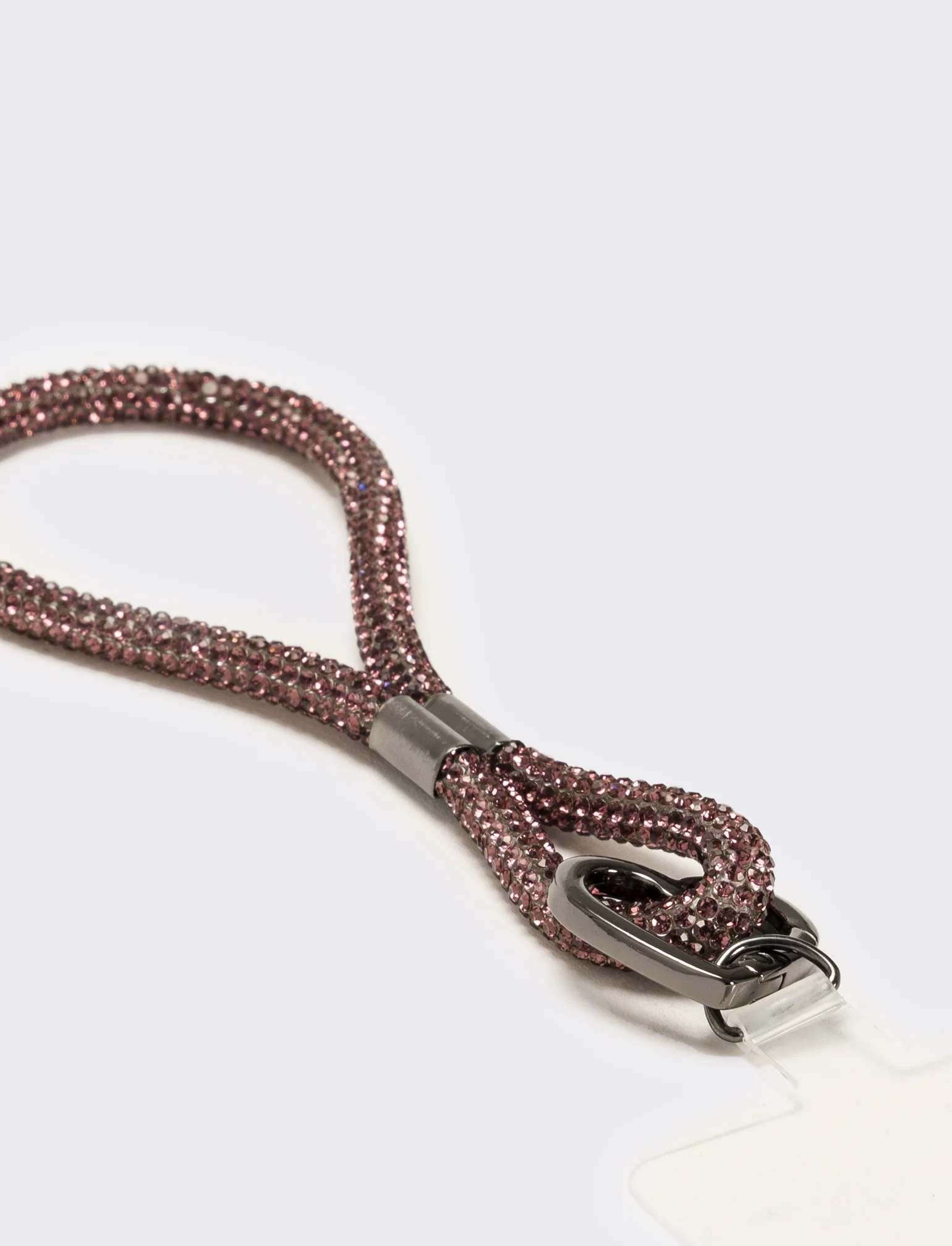 Laccio porta cellulare da polso con strass - Viola - Image 3