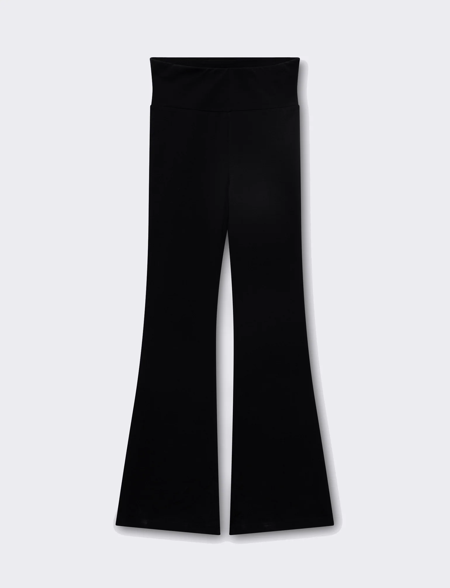 Legging basico flare da donna - Nero - Image 4
