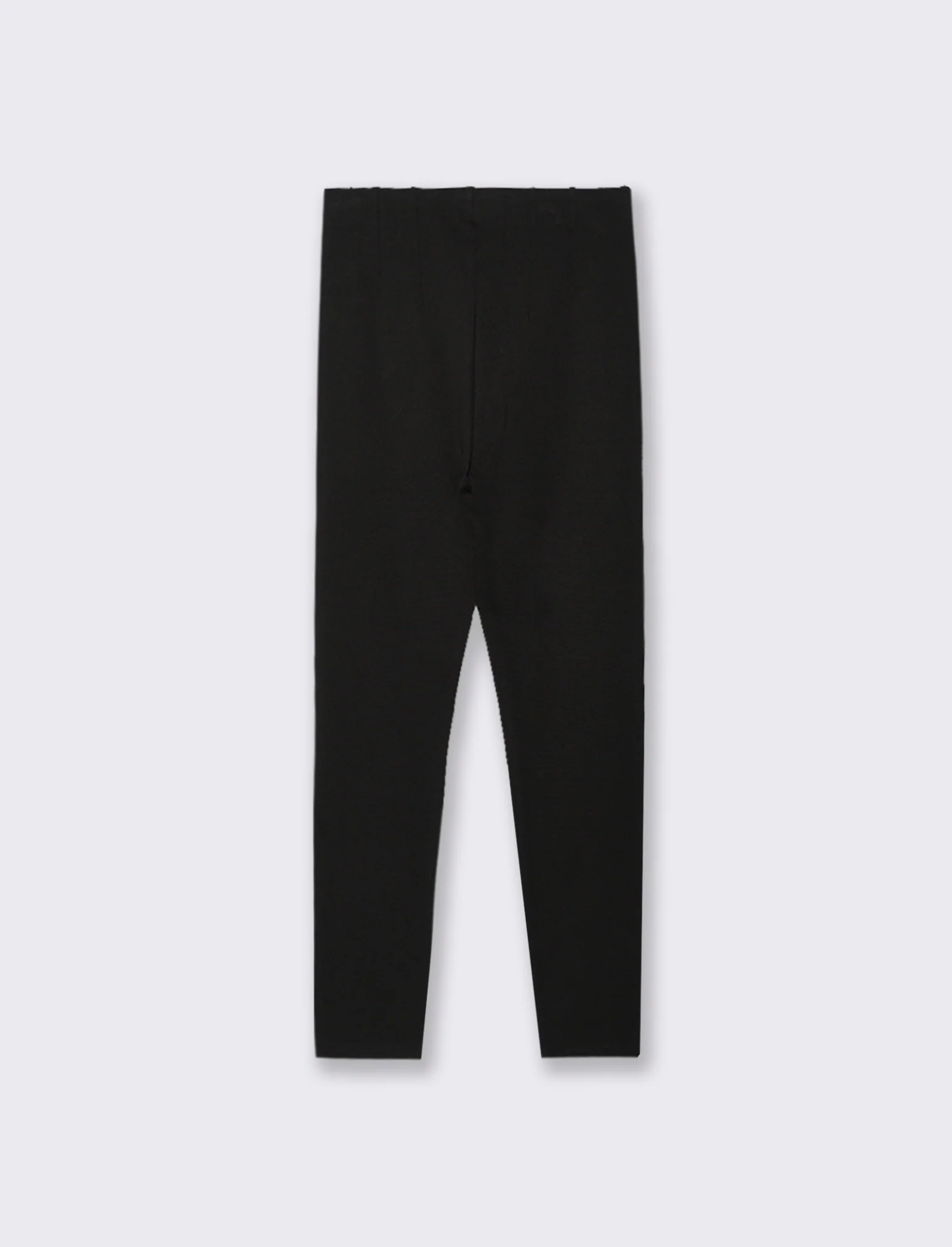 LEGGING IN PUNTO MILANO CON BOTTONI - Nero - Image 2