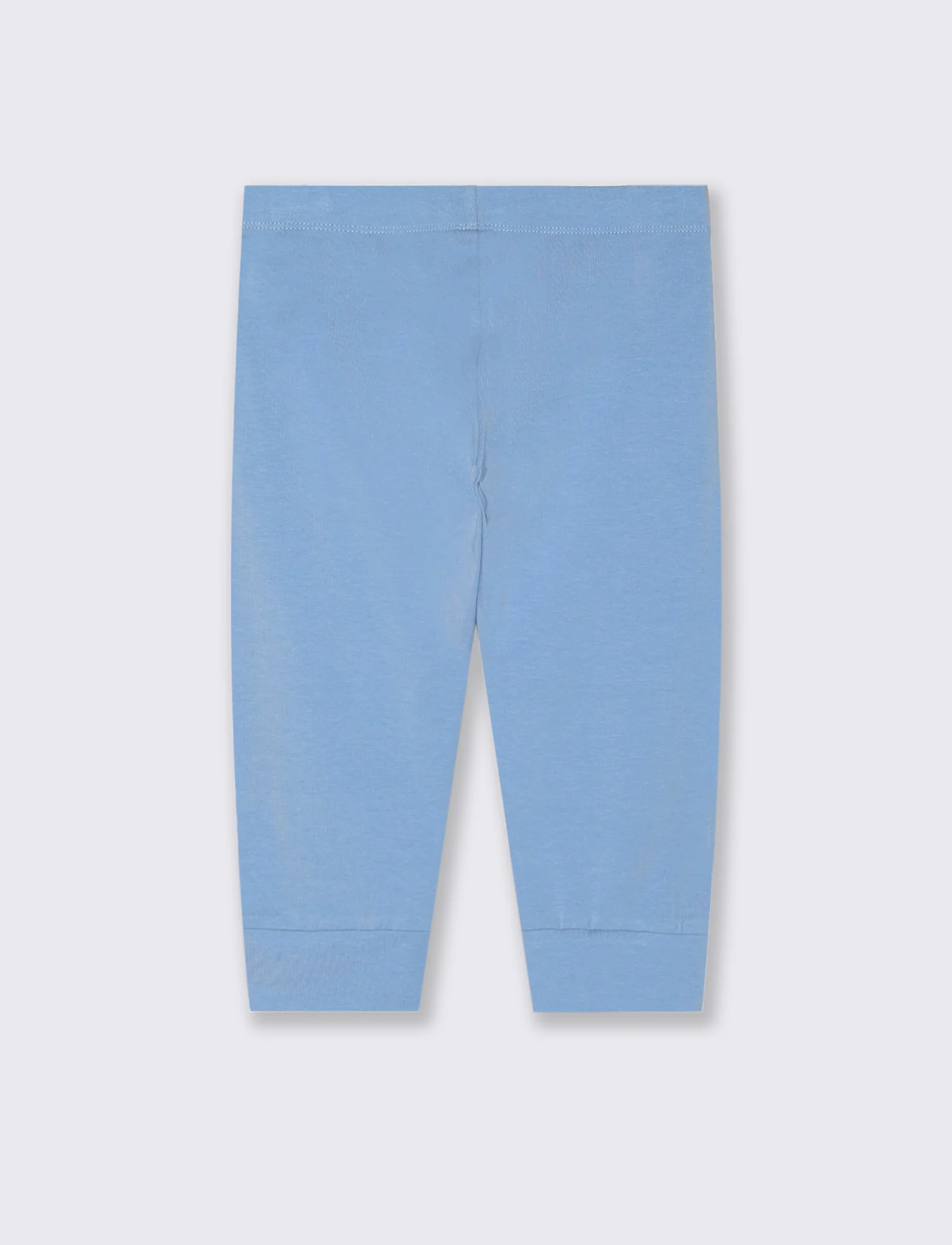 Leggings 3/4 da bambina con fiocco - Azzurro - Image 2