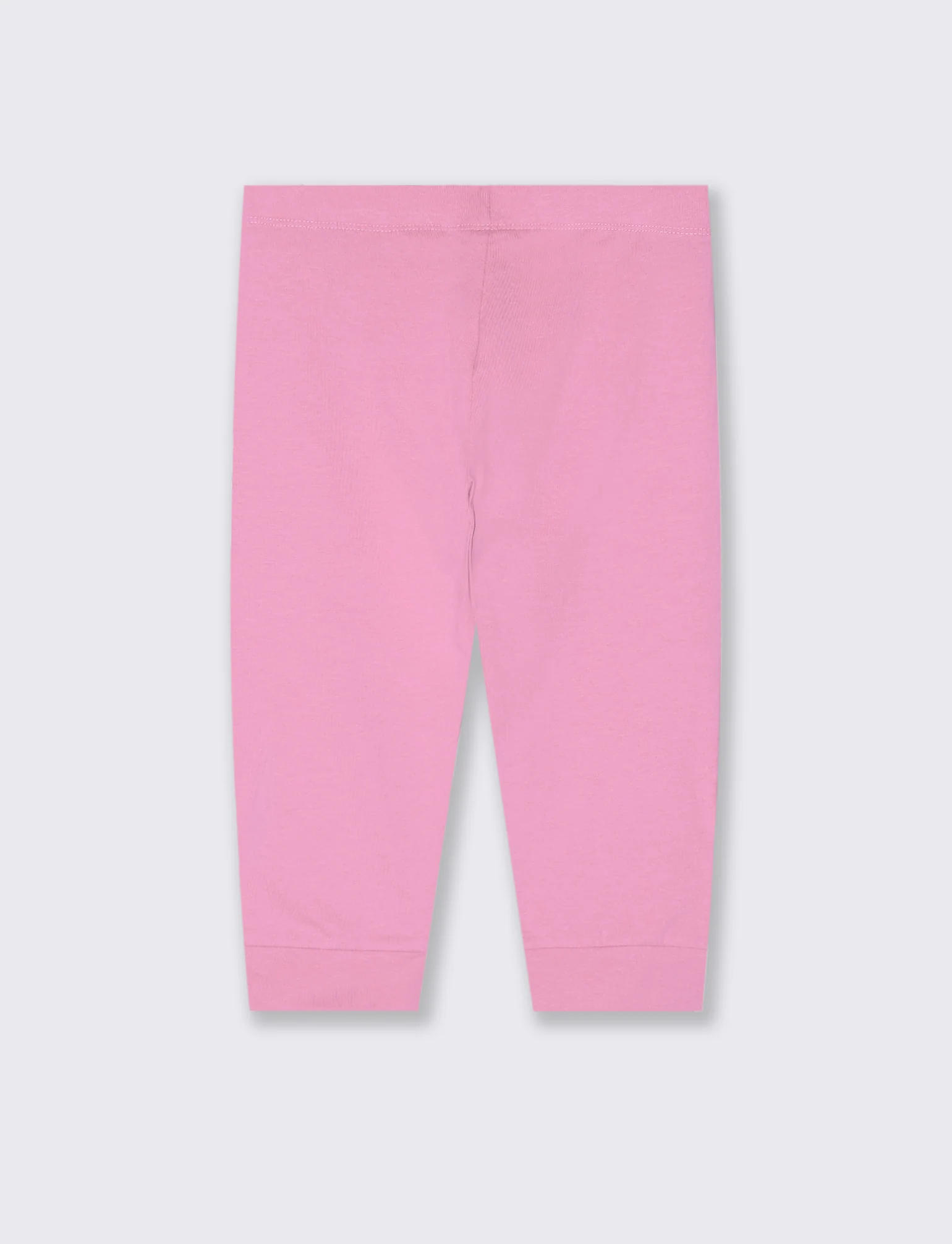 Leggings 3/4 da bambina con fiocco - Rosa - Image 2