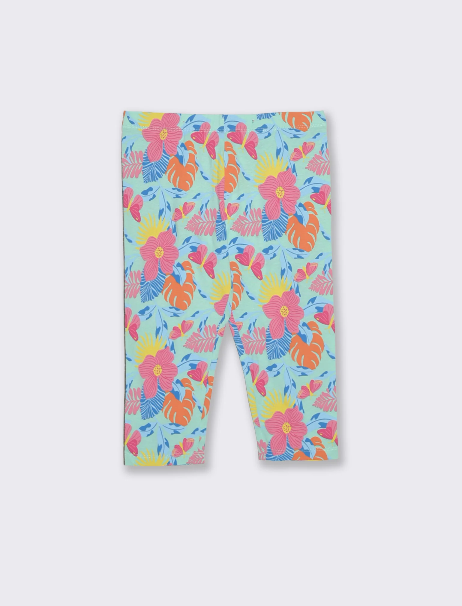 Leggings 3/4 in cotone elastico stampato - Fantasia