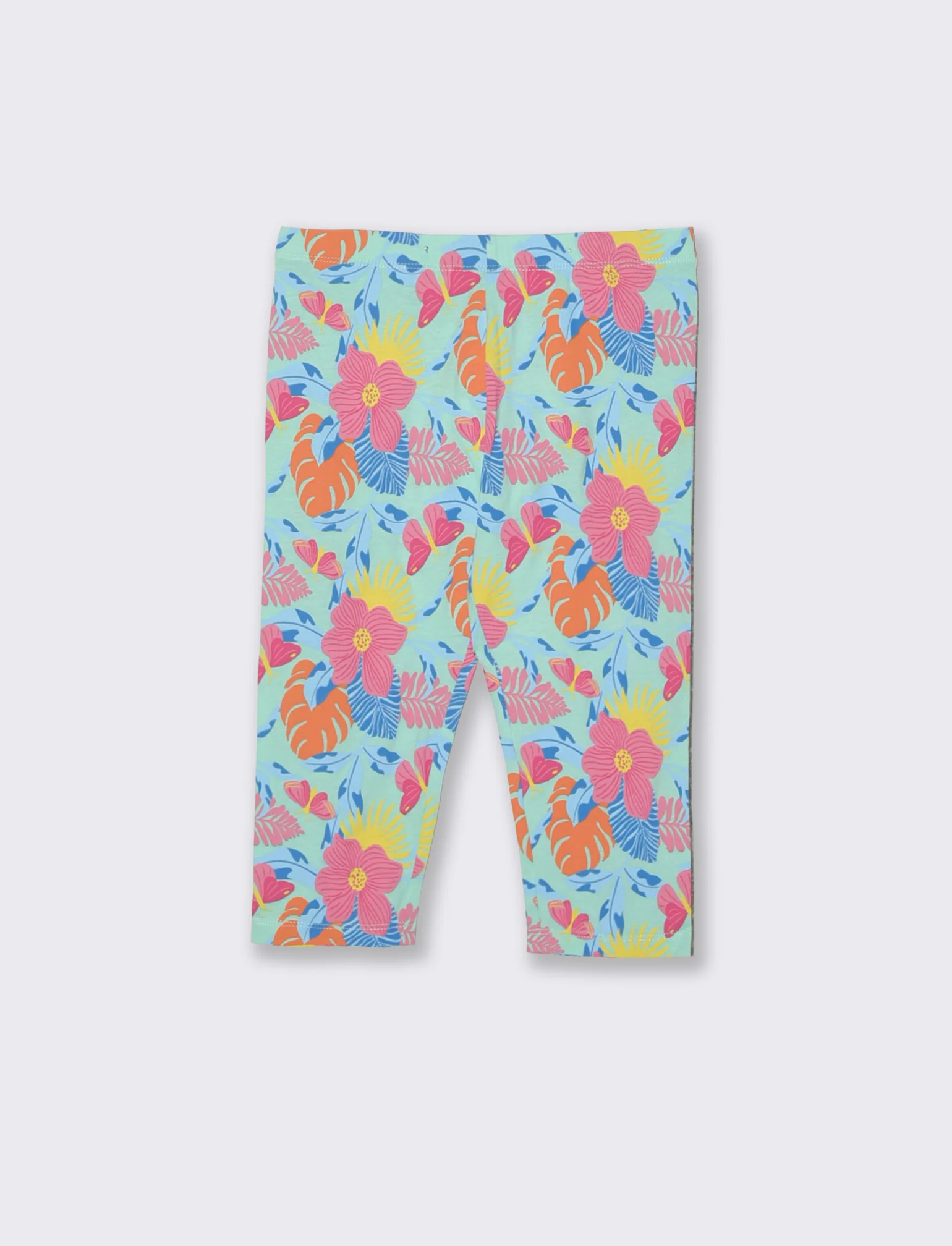 Leggings 3/4 in cotone elastico stampato - Fantasia - Image 2