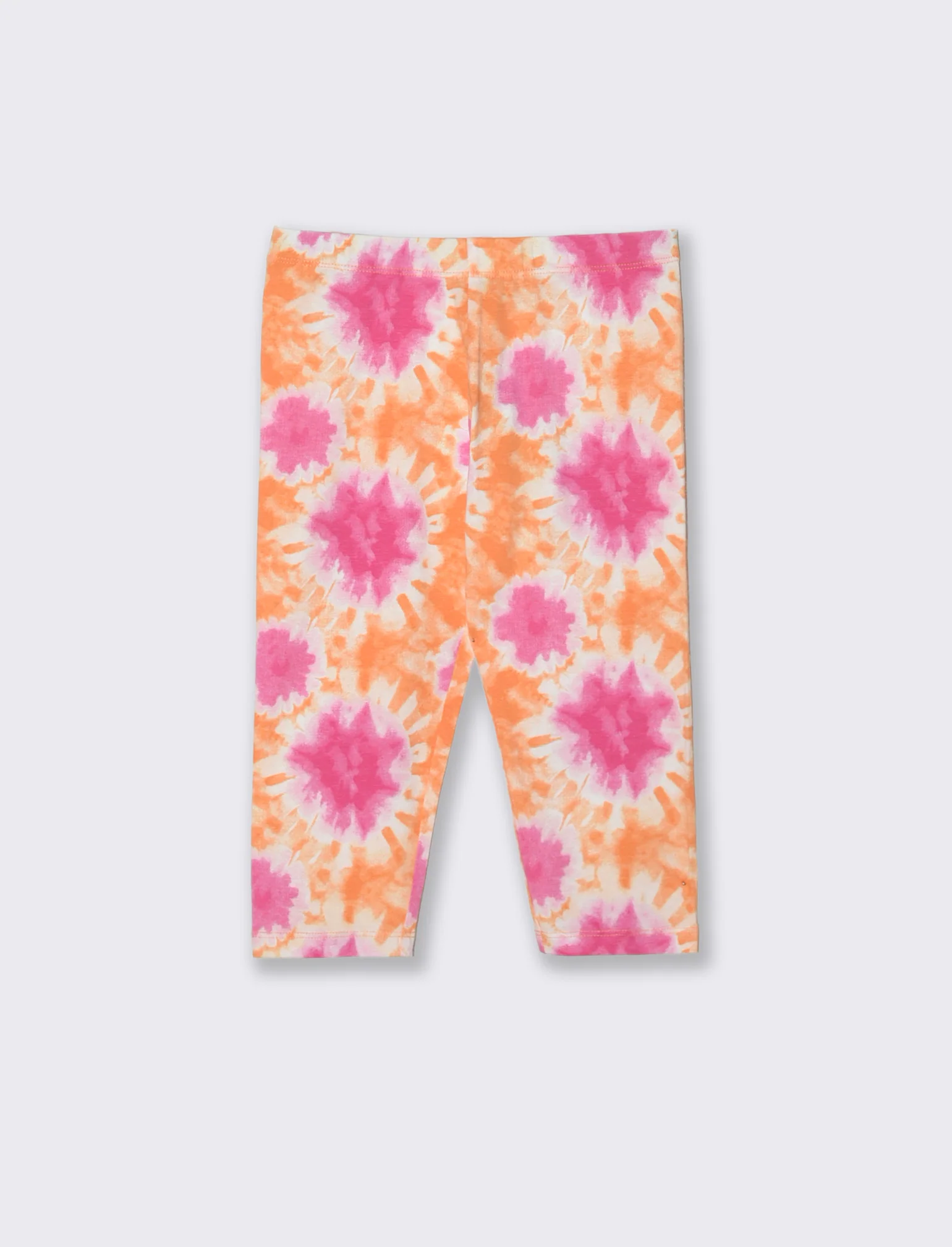 Leggings 3/4 in cotone elastico stampato - Multicolore - Image 2