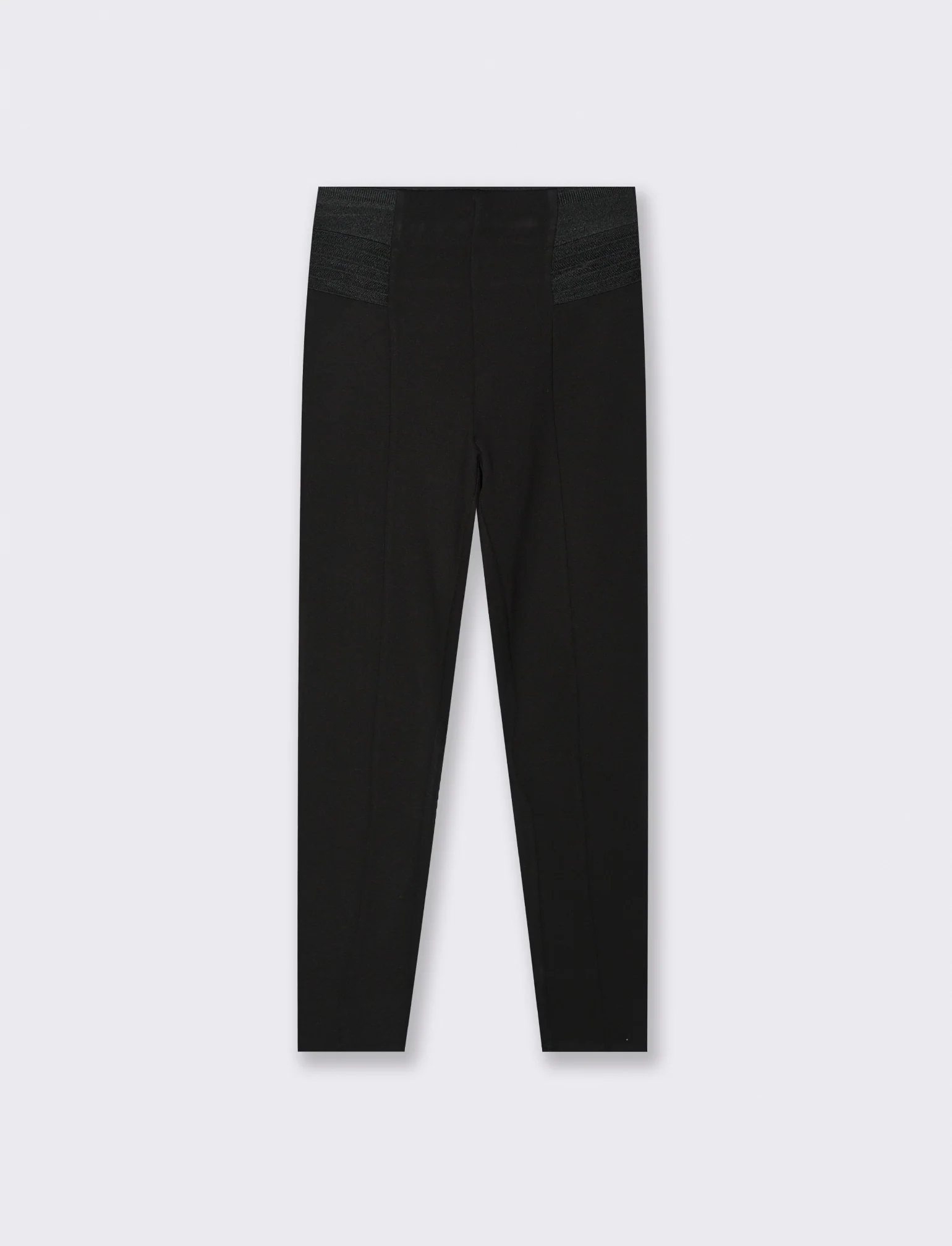 LEGGINGS  A VITA ALTA IN PUNTO MILANO - Nero